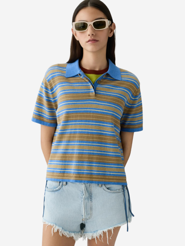 Guest in Residence Short Sleeve Stripe Rugby