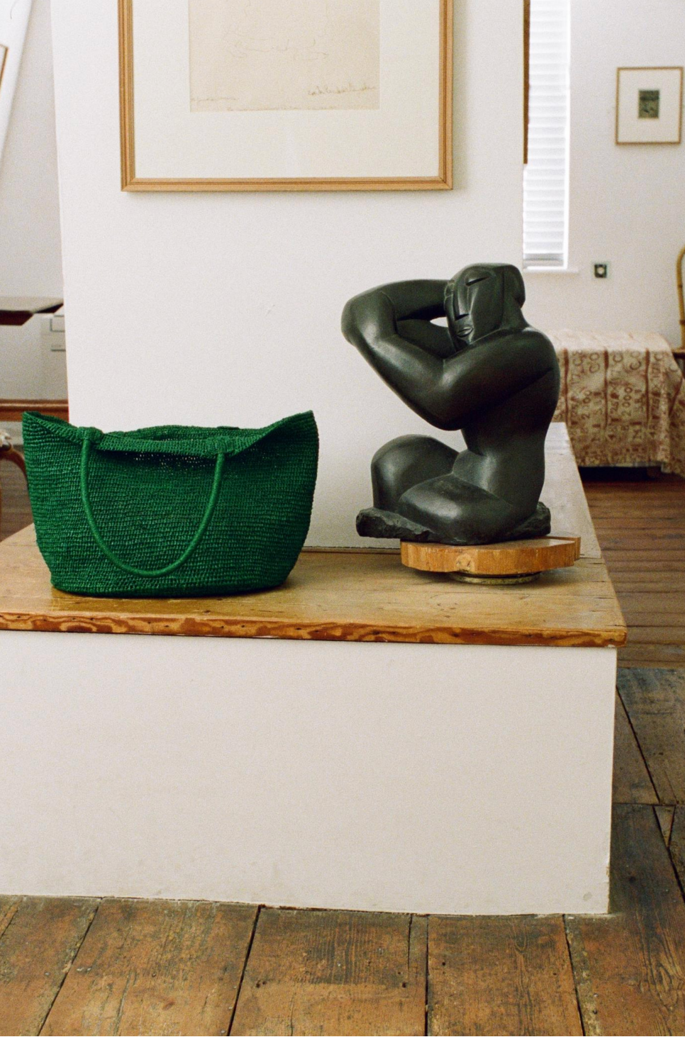 Elaree Shoulder Tote Bag - Emerald
