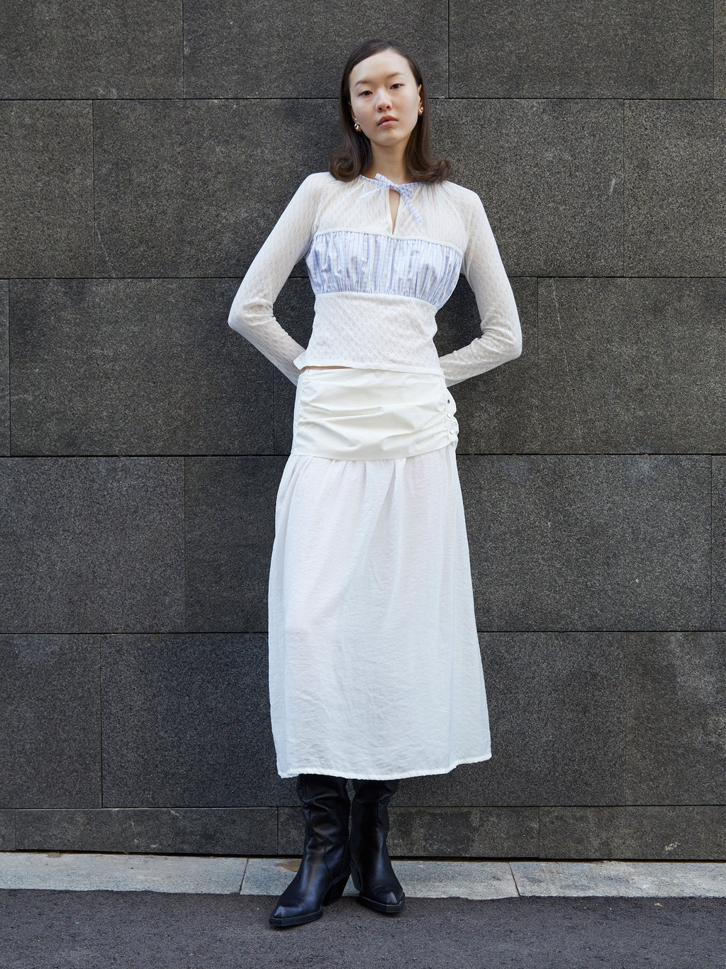 Carmensays Sidewalk Midi Skirt