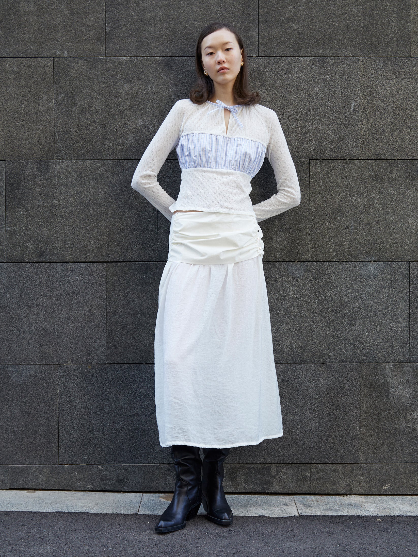 Carmensays Sidewalk Midi Skirt