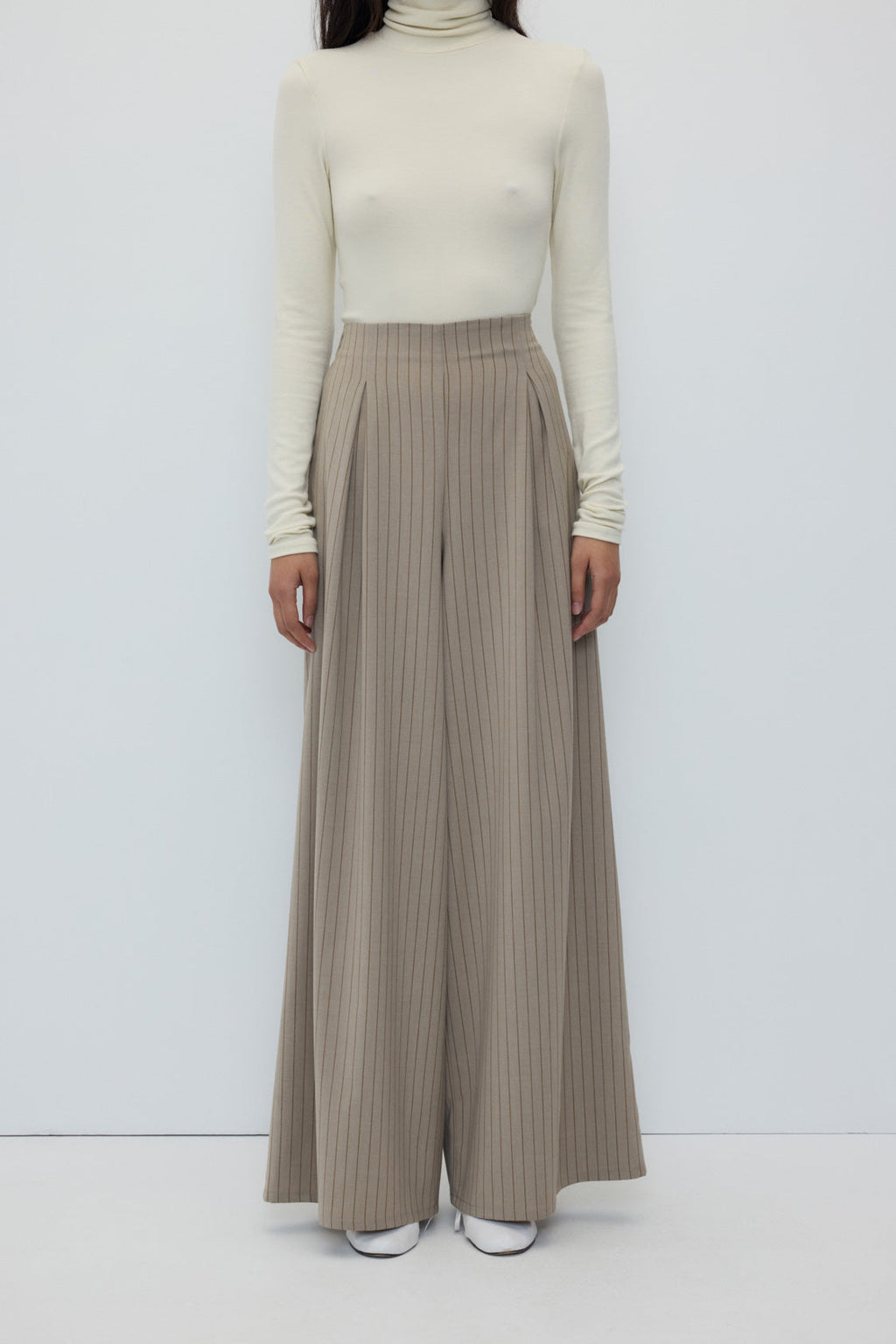 Rita Row Siena Striped Pants - Beige