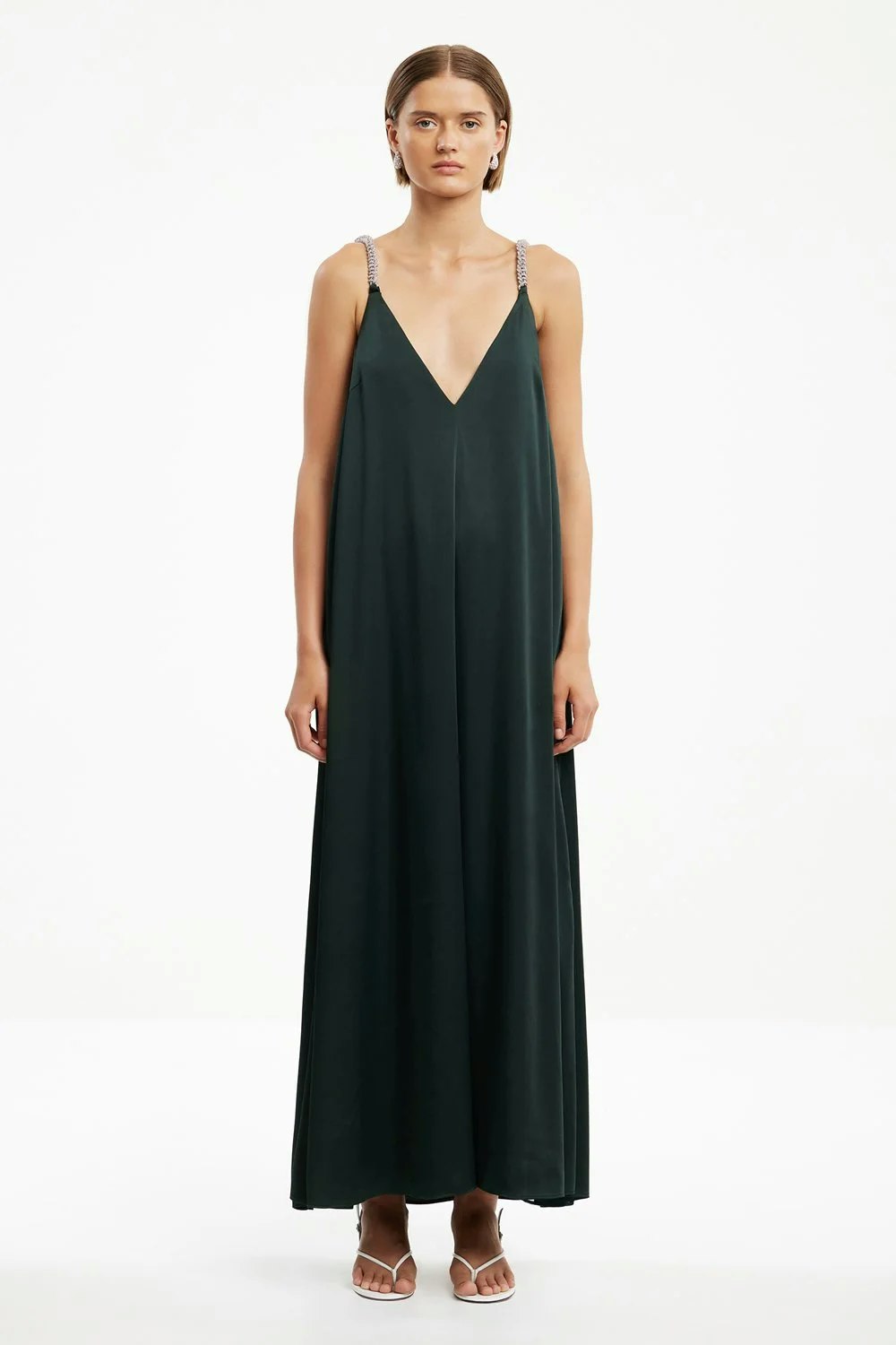 Significant Other Abbey Trapeze Maxi Dress - Emerald