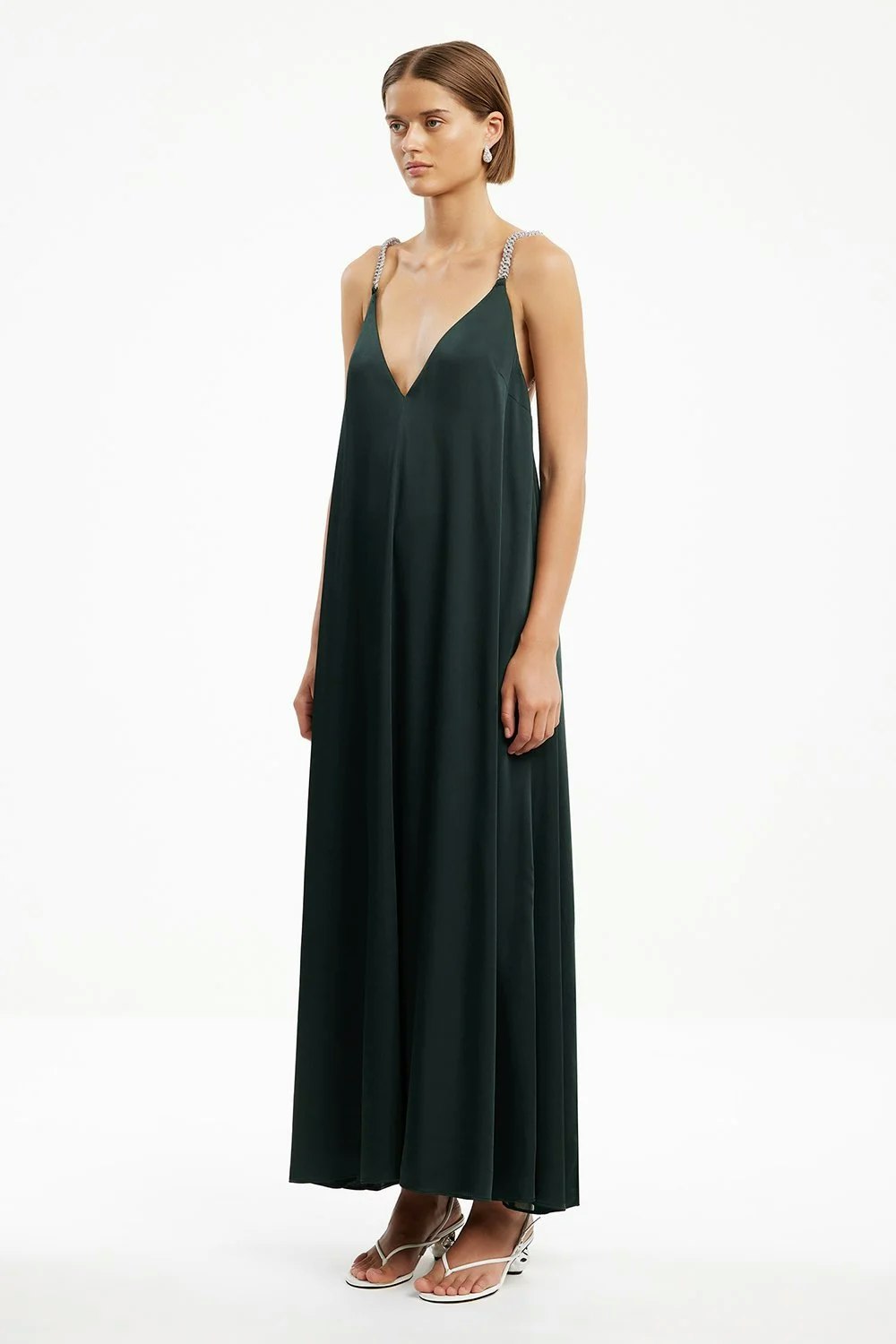 Significant Other Abbey Trapeze Maxi Dress - Emerald