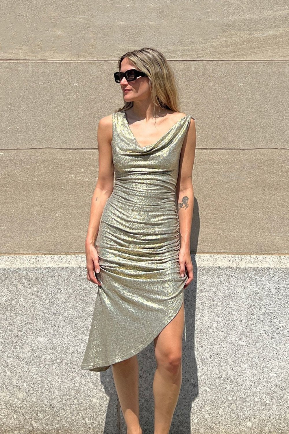 Significant Other Jemima Midi Dress - Gold
