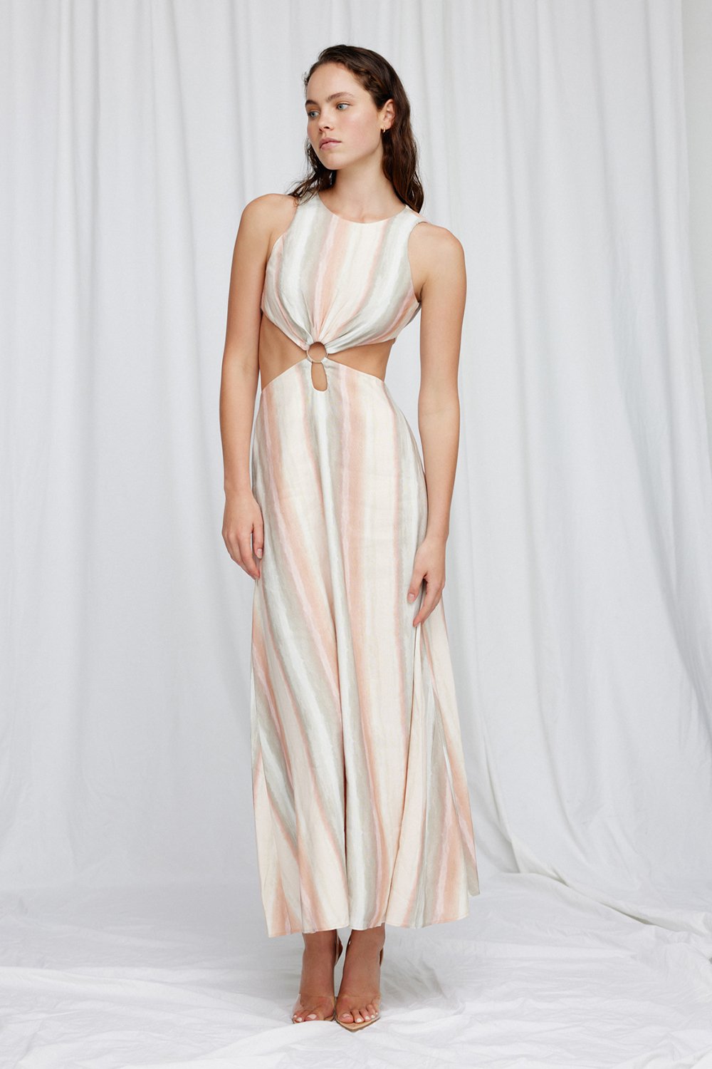Significant Other Jessica Maxi Dress - Watercolor Stripe