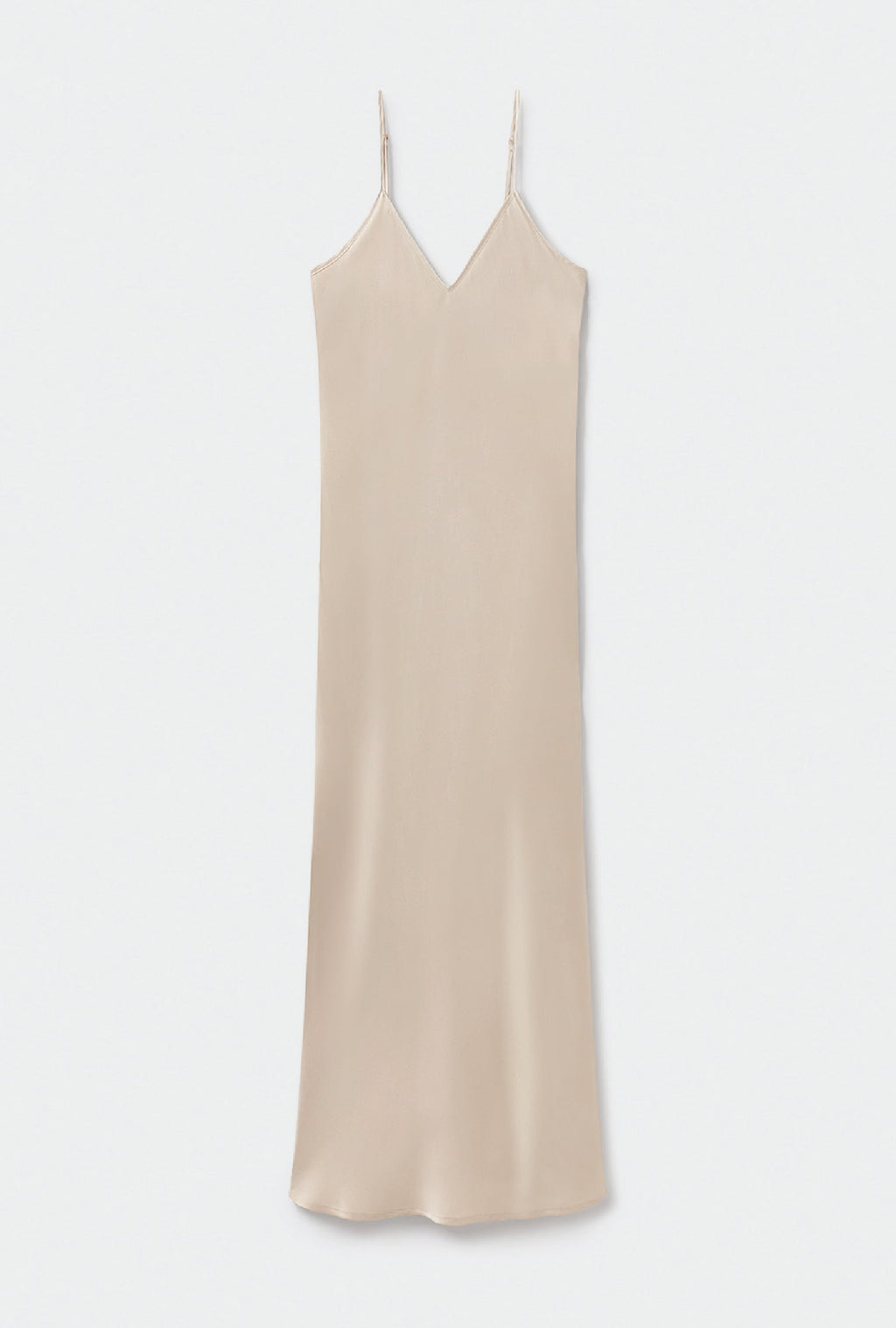 Silk Laundry 90S SILK SLIP DRESS - HAZELNUT