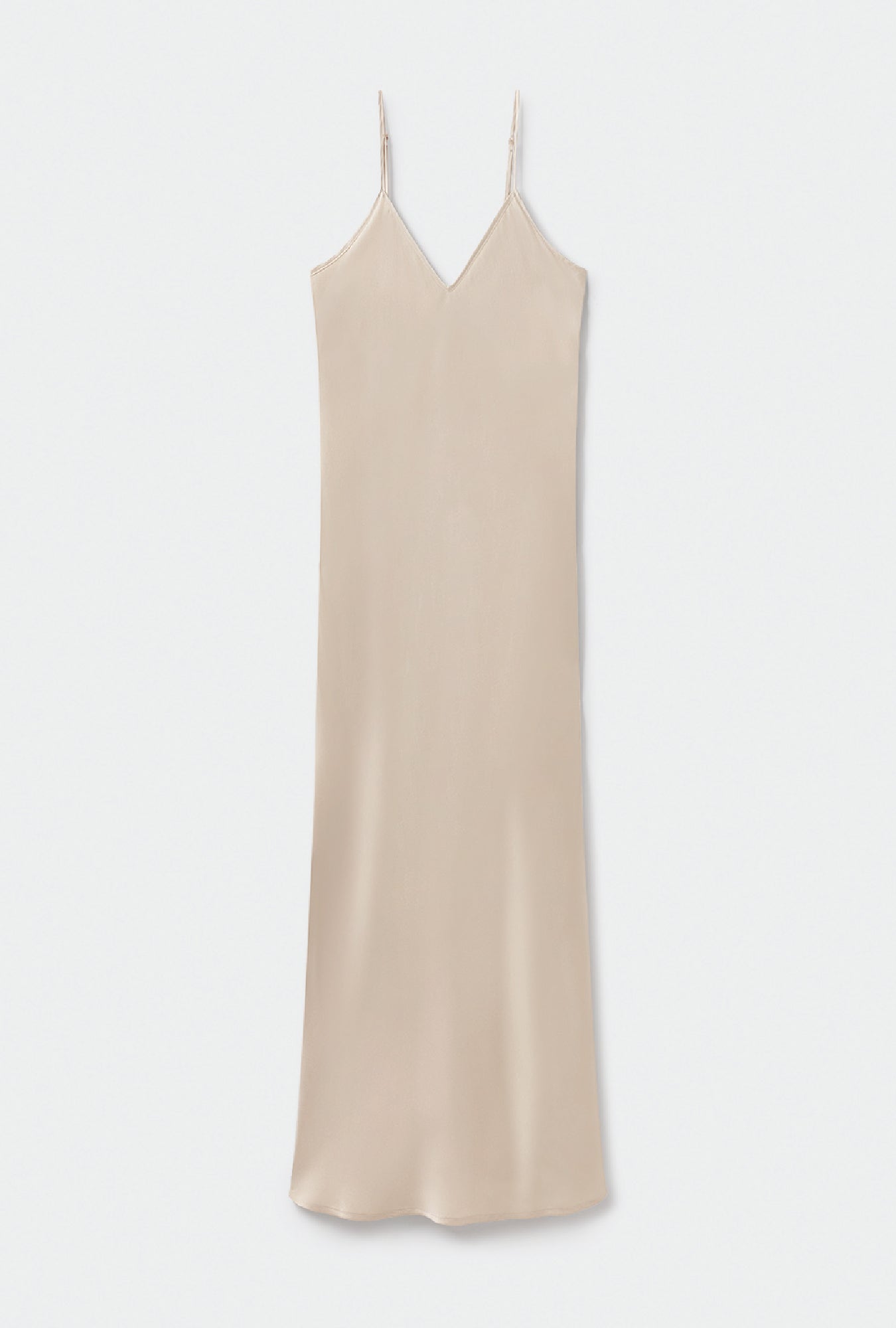 Silk Laundry 90S SILK SLIP DRESS - HAZELNUT
