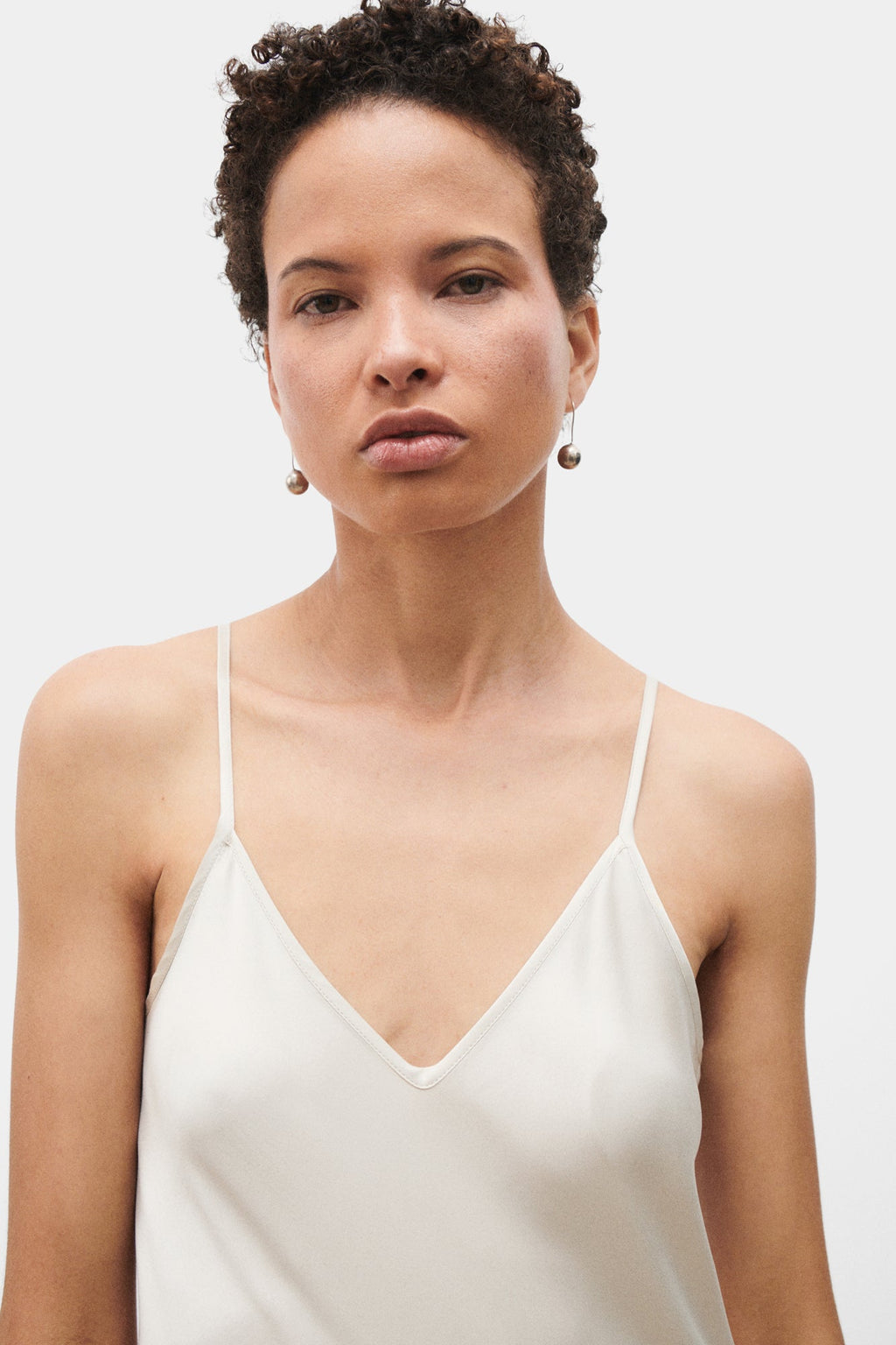 Silk Laundry 90S SILK SLIP DRESS - HAZELNUT
