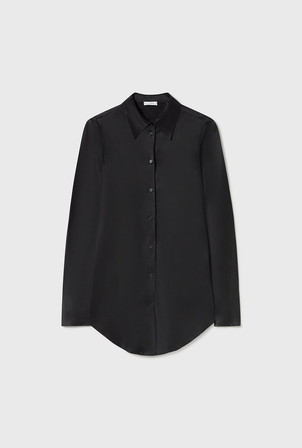 Silk Laundry BIAS CUT SHIRT - BLACK