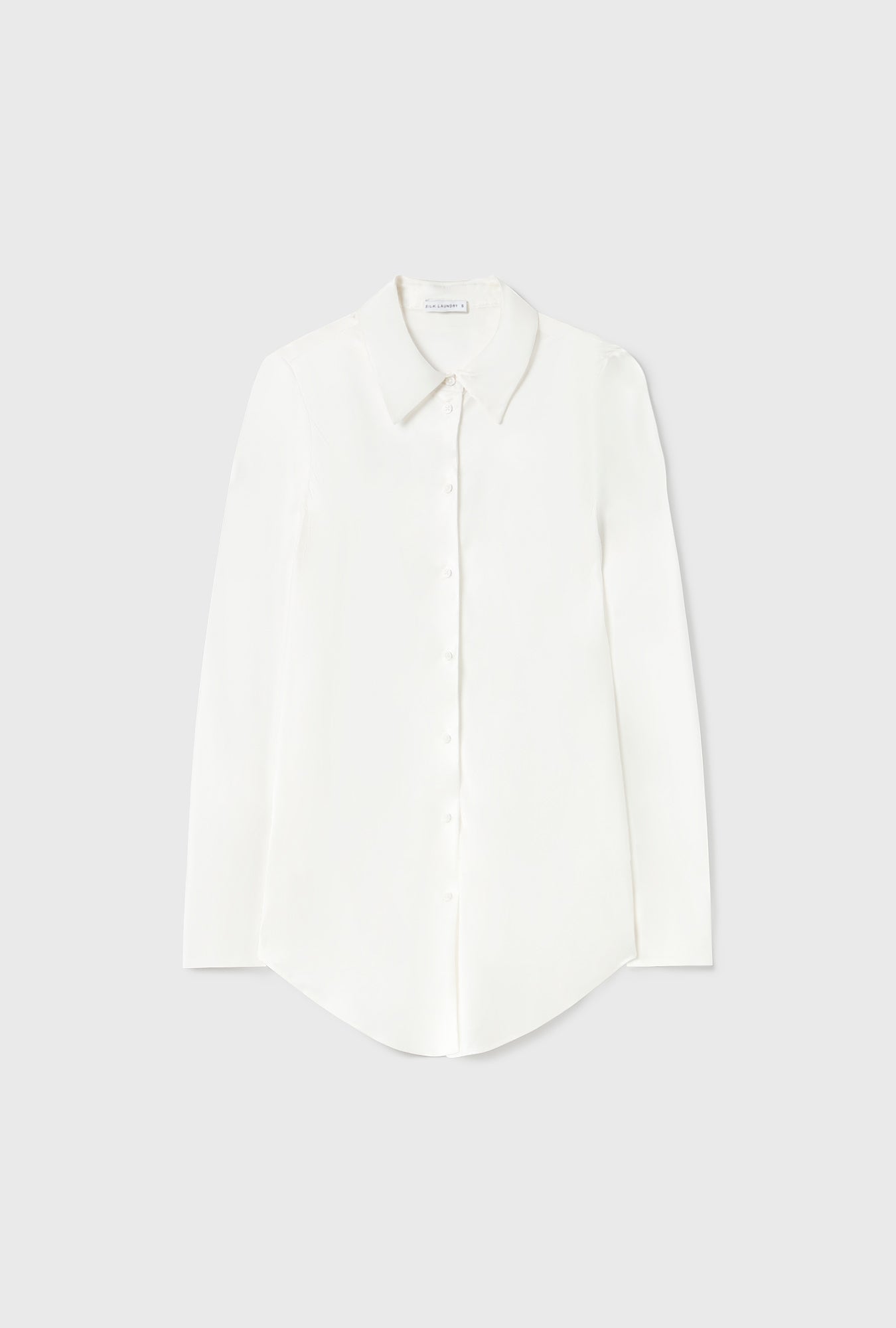 Silk Laundry BIAS CUT SHIRT - WHITE