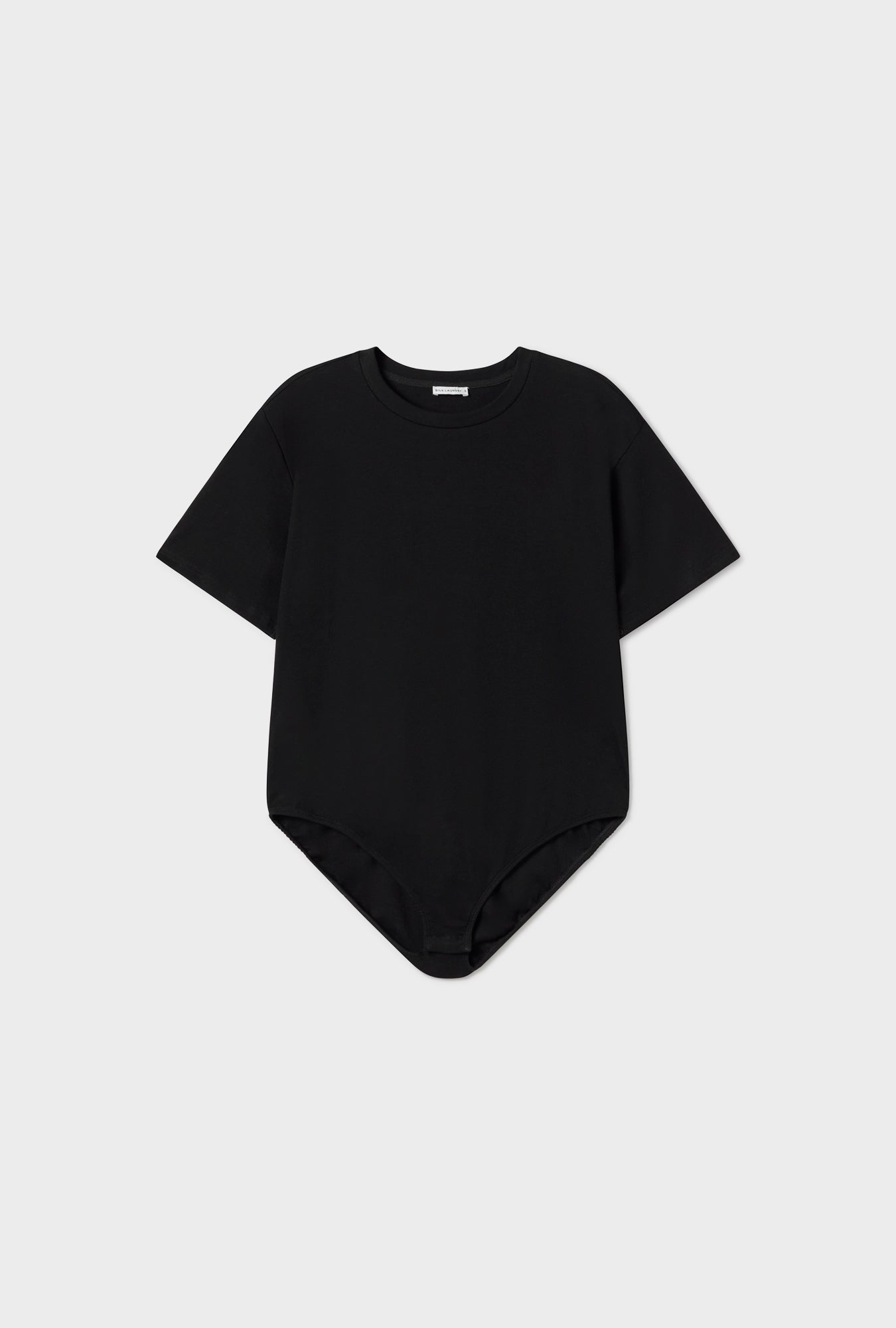 Silk Laundry BODYSUIT TEE - BLACK