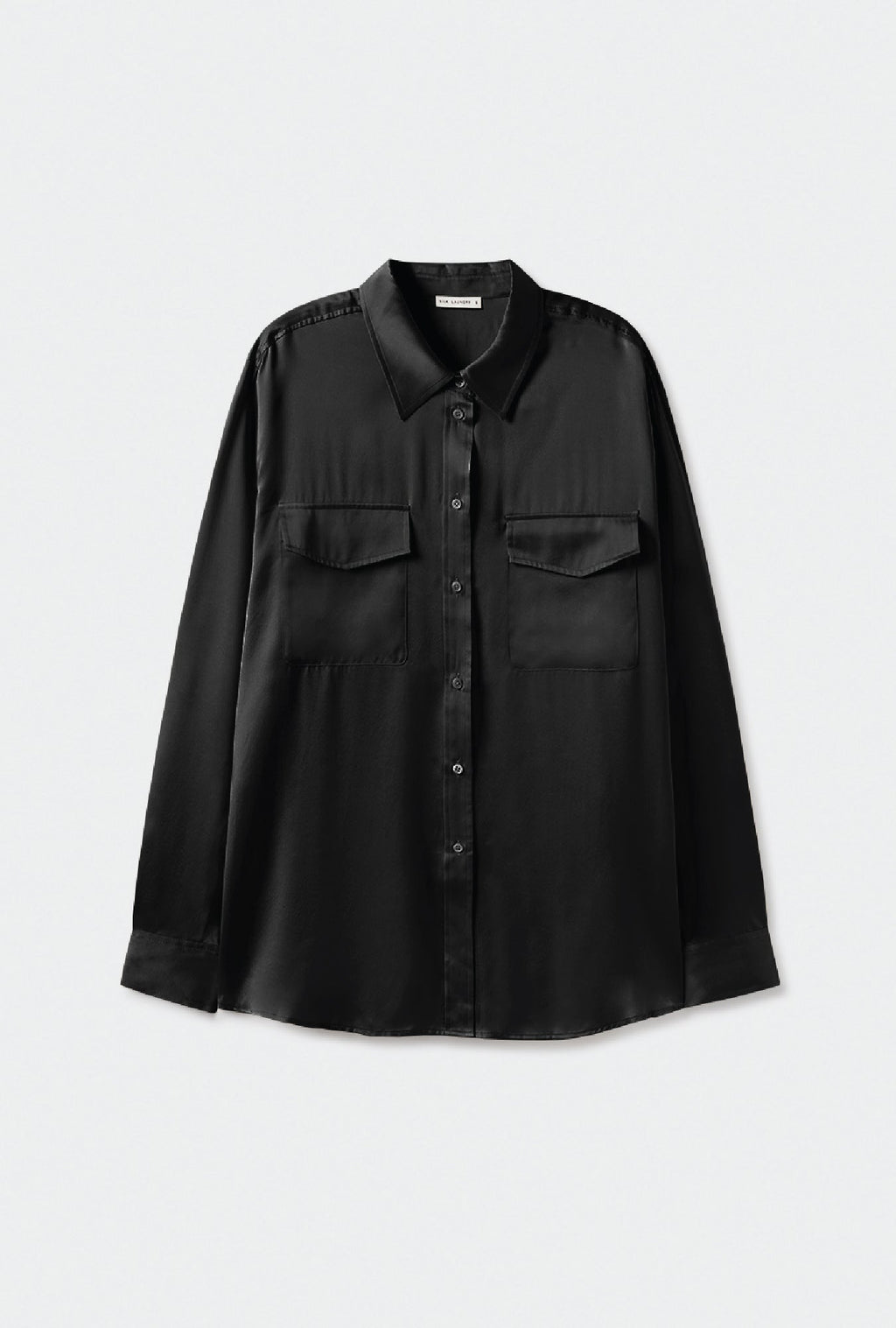Silk Laundry BOYFRIEND SHIRT - BLACK
