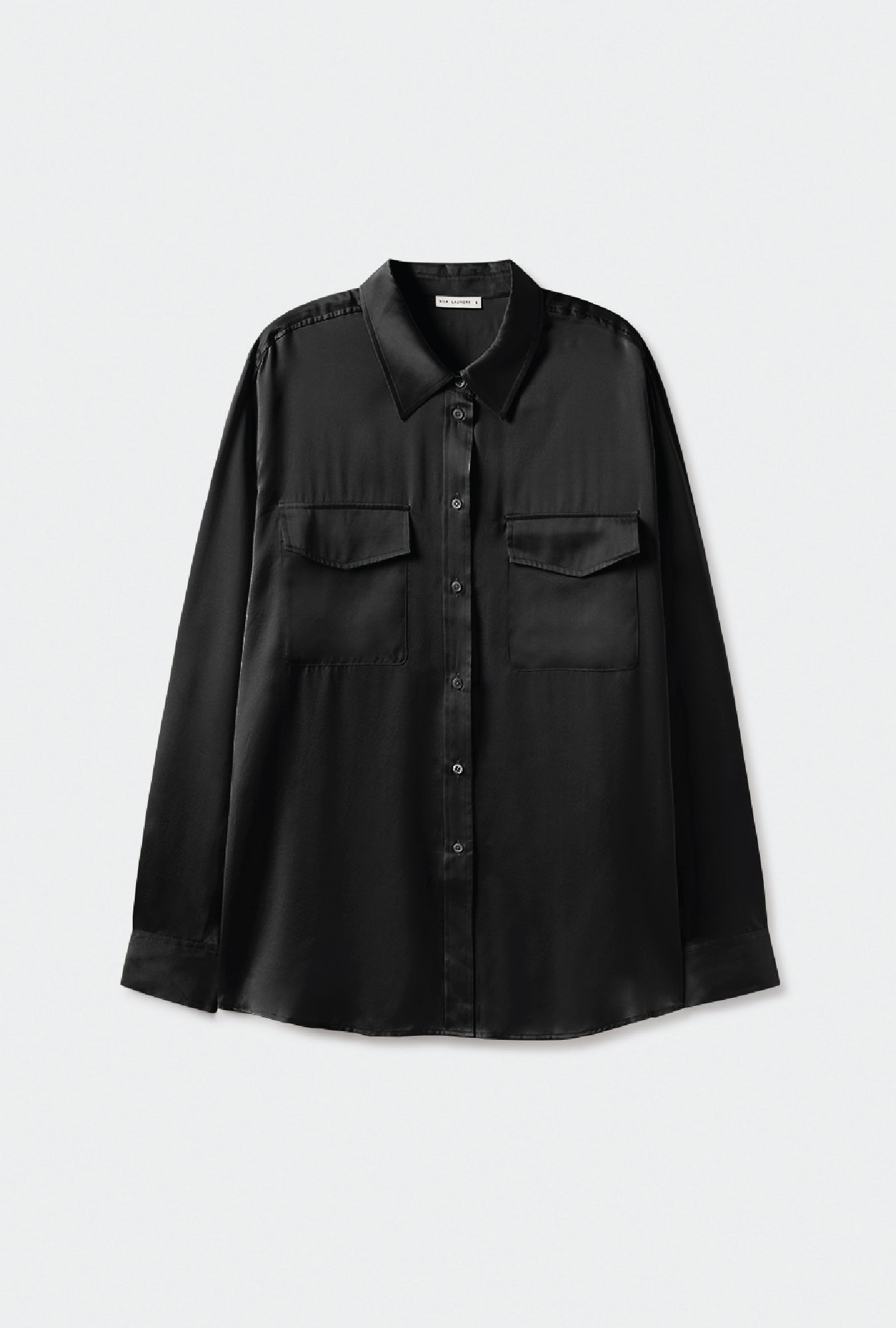 Silk Laundry BOYFRIEND SHIRT - BLACK
