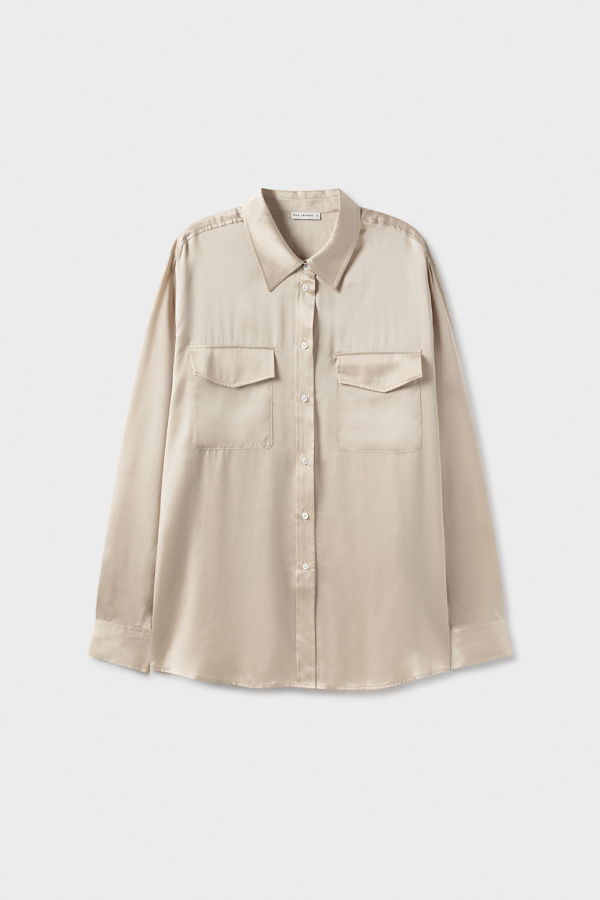 Silk Laundry BOYFRIEND SHIRT - HAZELNUT