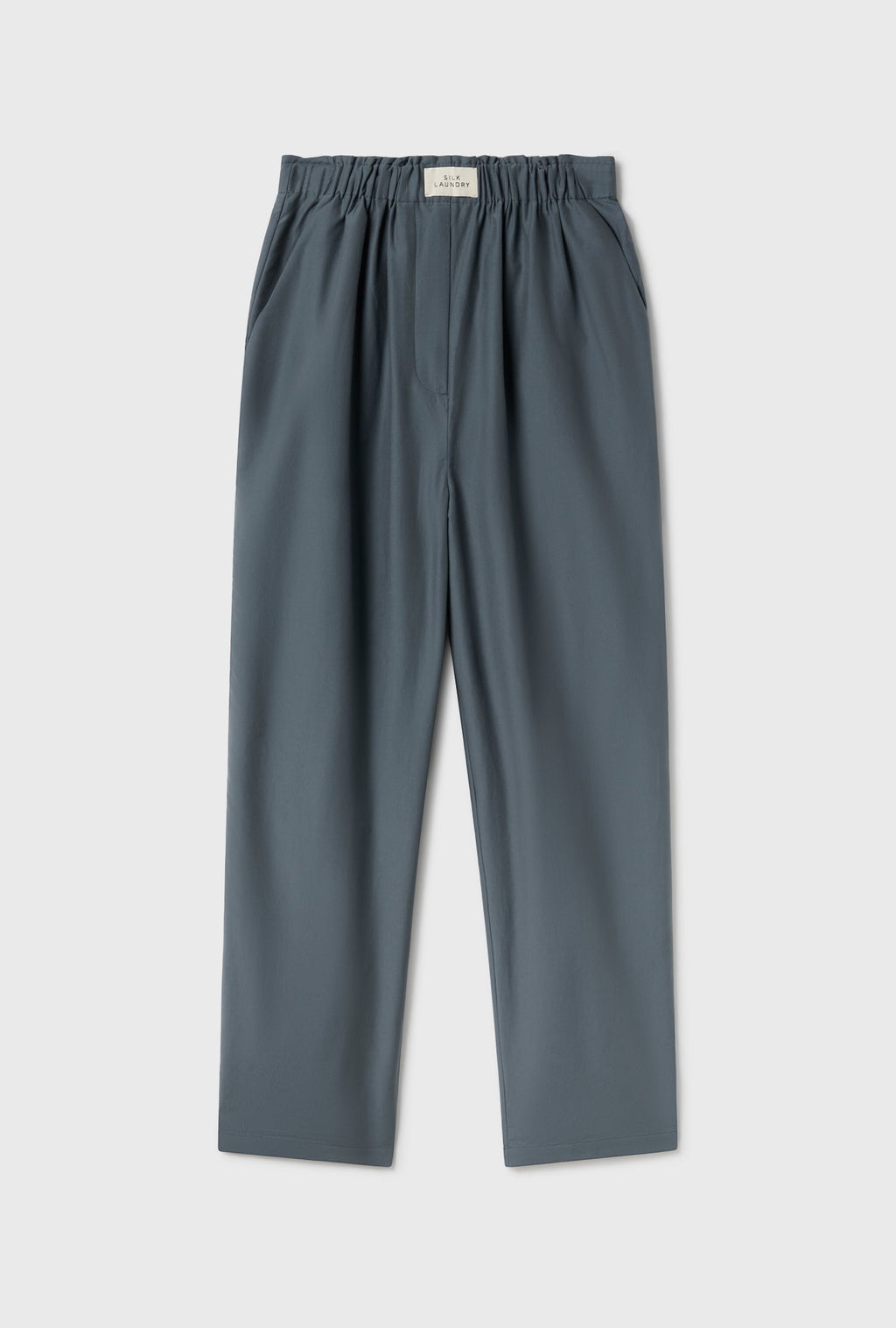 Silk Laundry Cotton Silk Paper Bag Pants - Slate