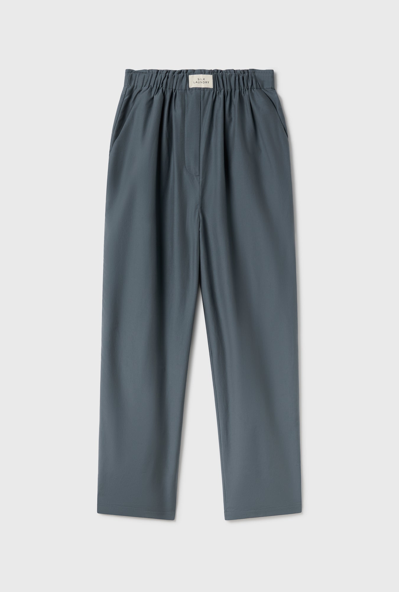 Silk Laundry Cotton Silk Paper Bag Pants - Slate