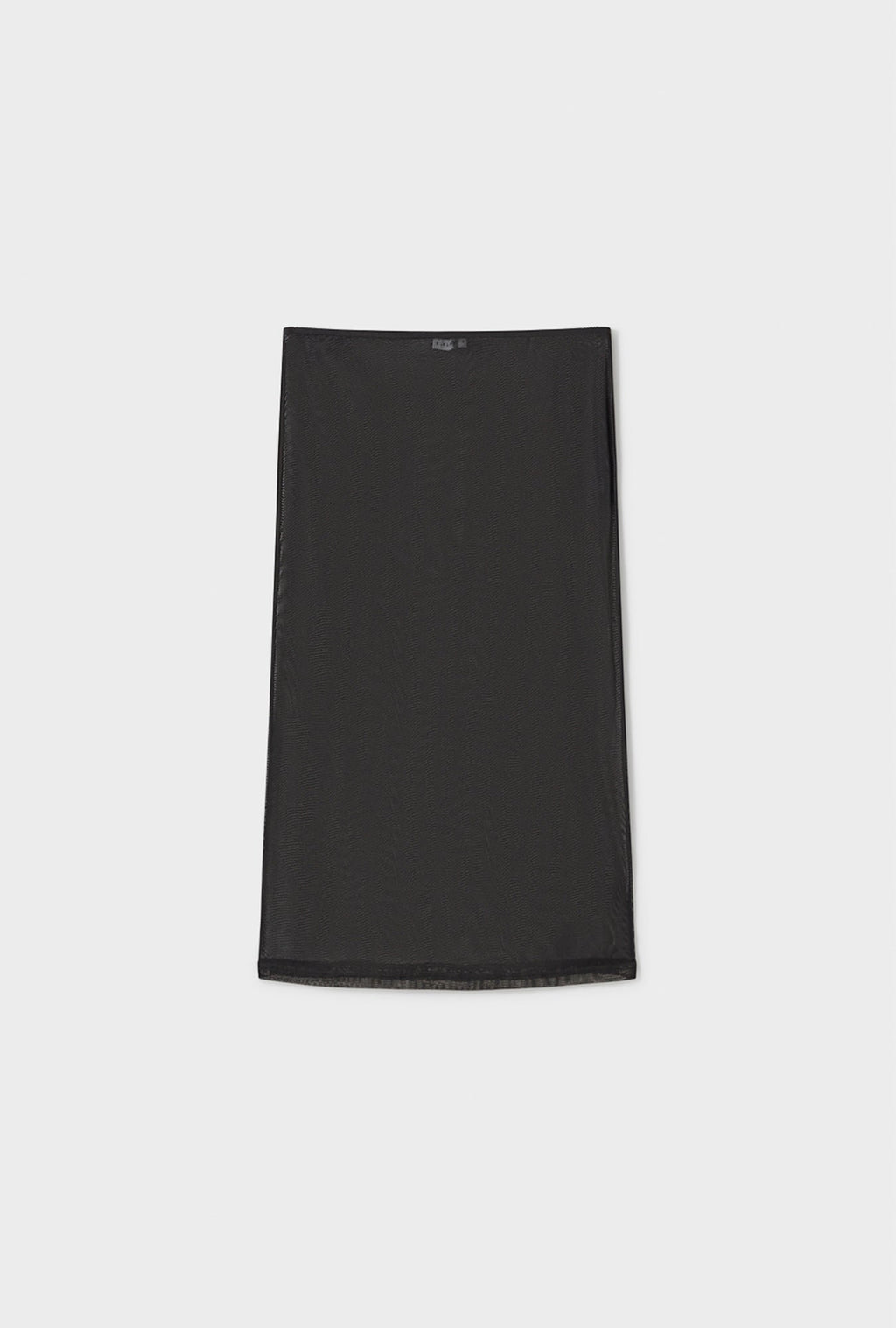 Silk Laundry Mesh Skirt - Black