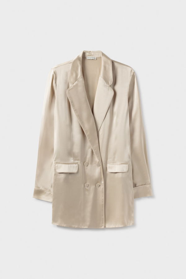 Silk Laundry RELAXED BLAZER - HAZELNUT