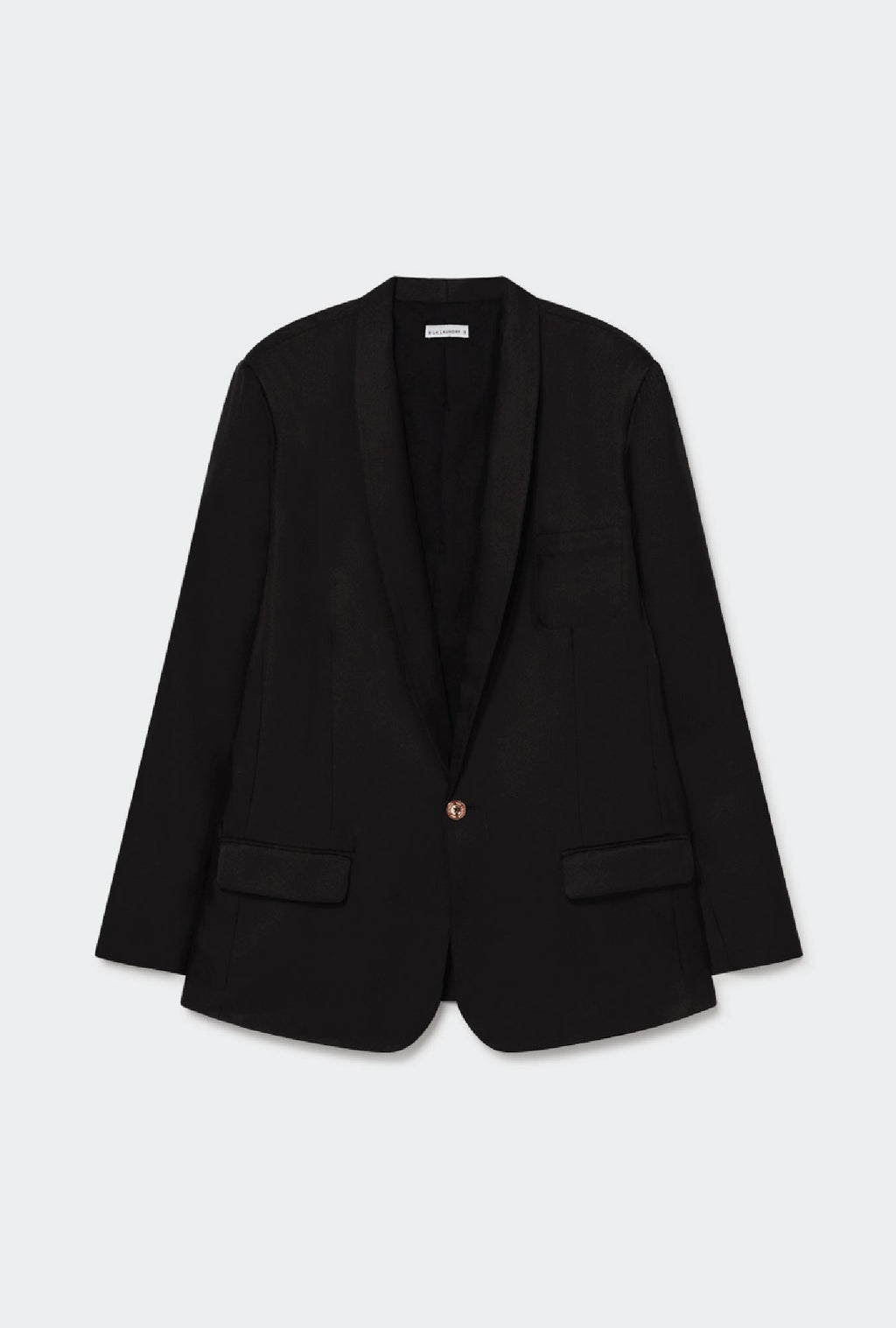 Silk Laundry TWILL MIAMI BLAZER - BLACK