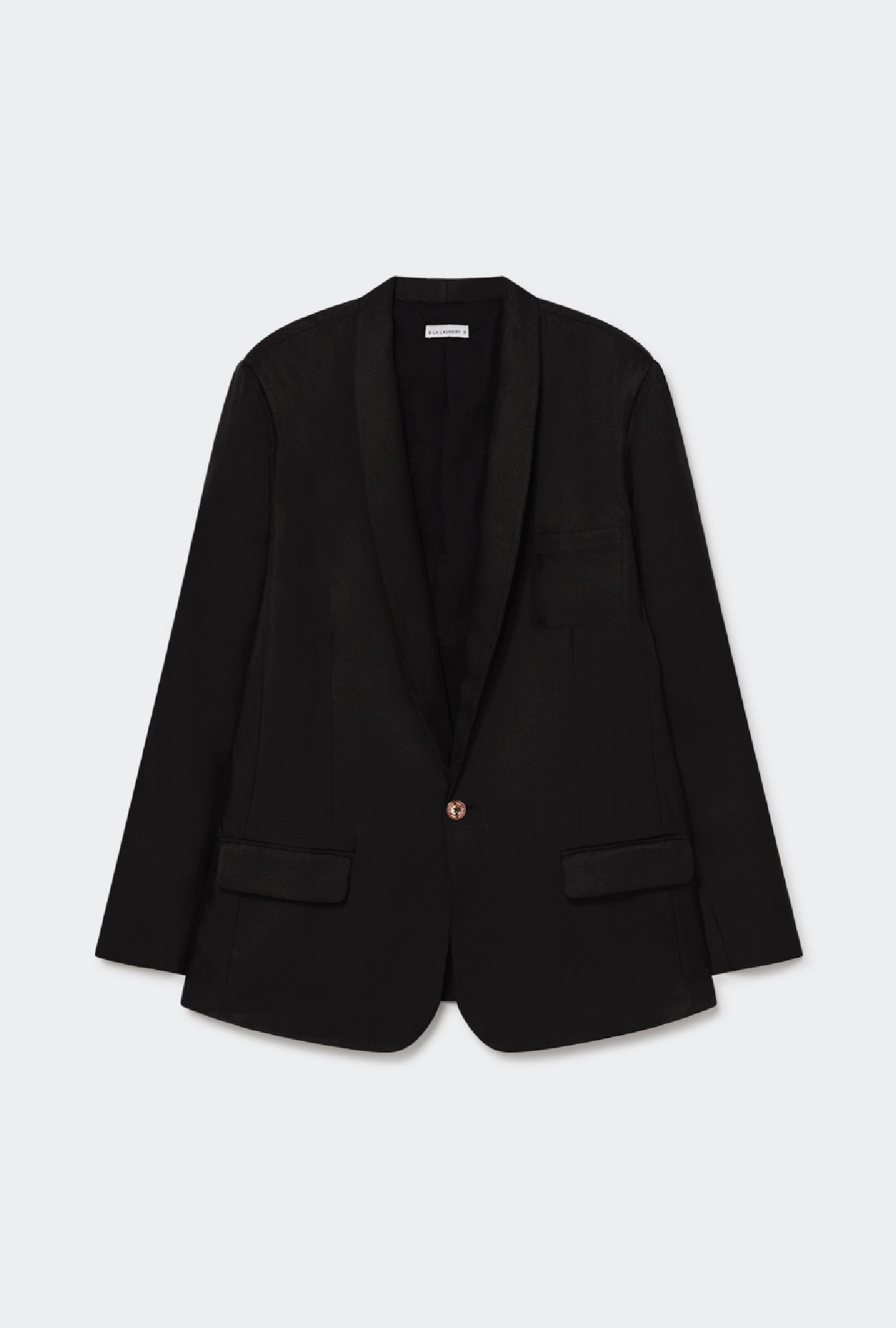 Silk Laundry TWILL MIAMI BLAZER - BLACK