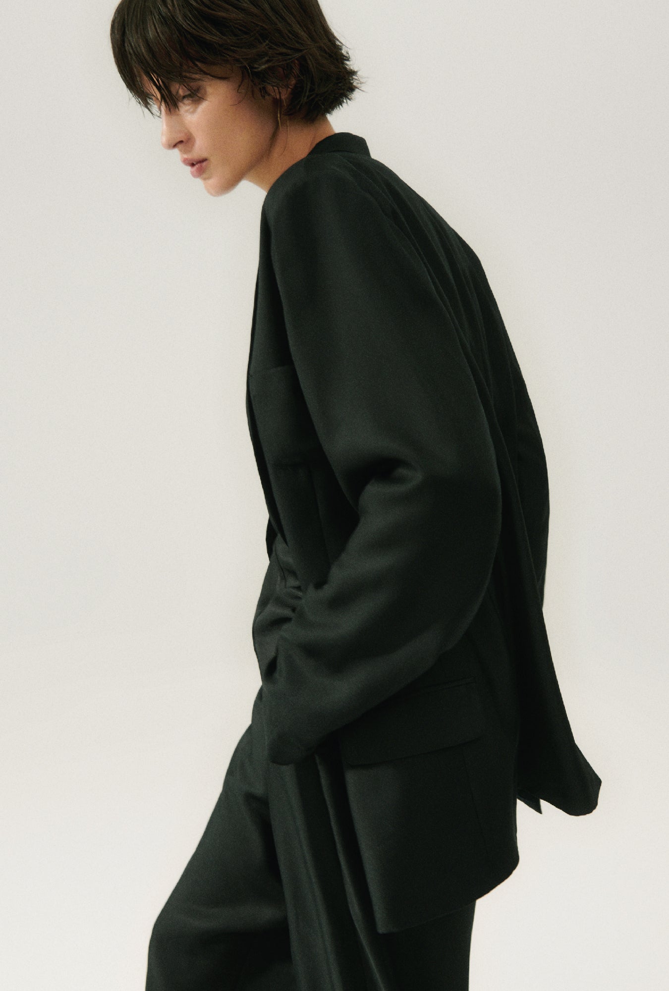 Silk Laundry TWILL MIAMI BLAZER - BLACK