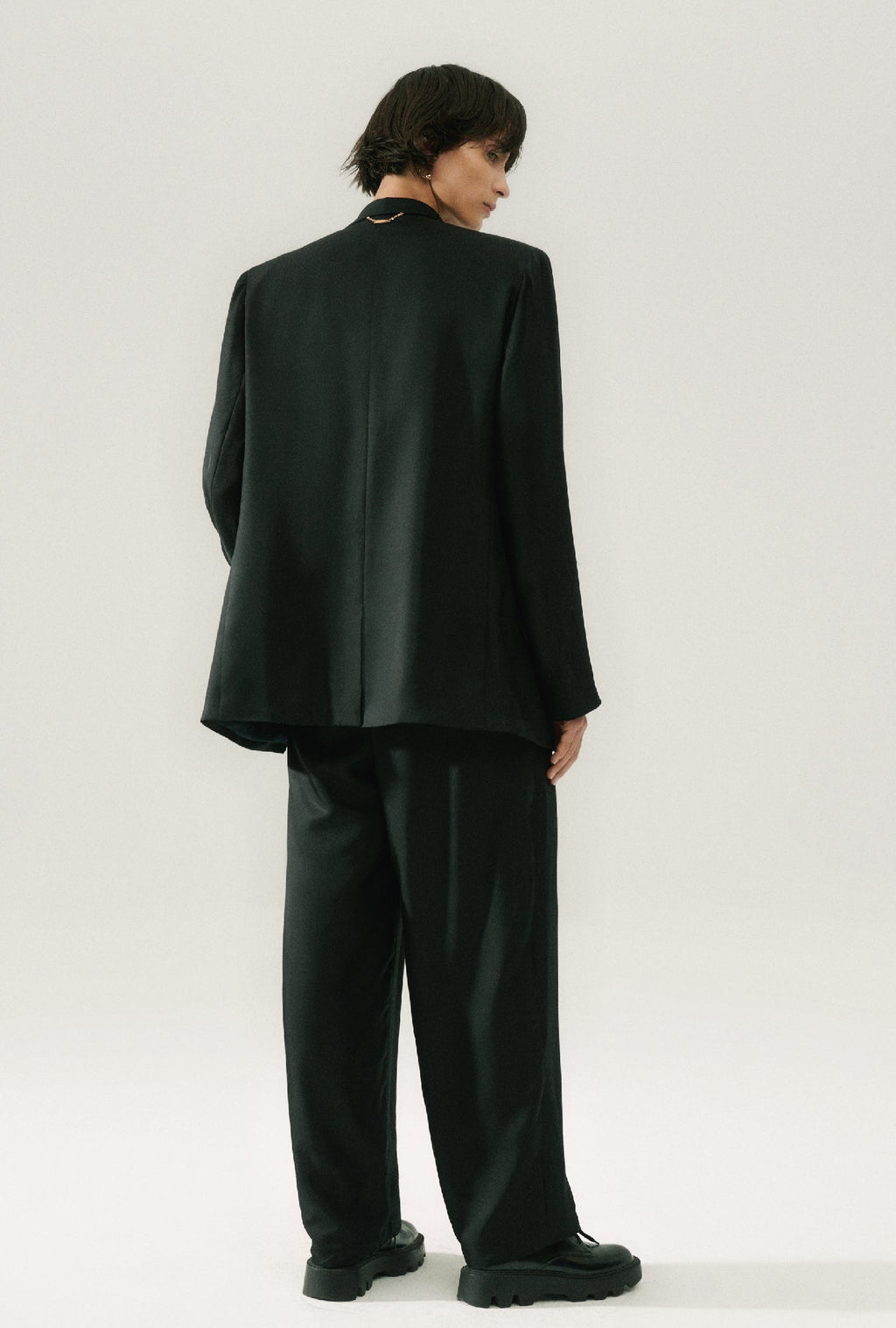 Silk Laundry TWILL MIAMI BLAZER - BLACK
