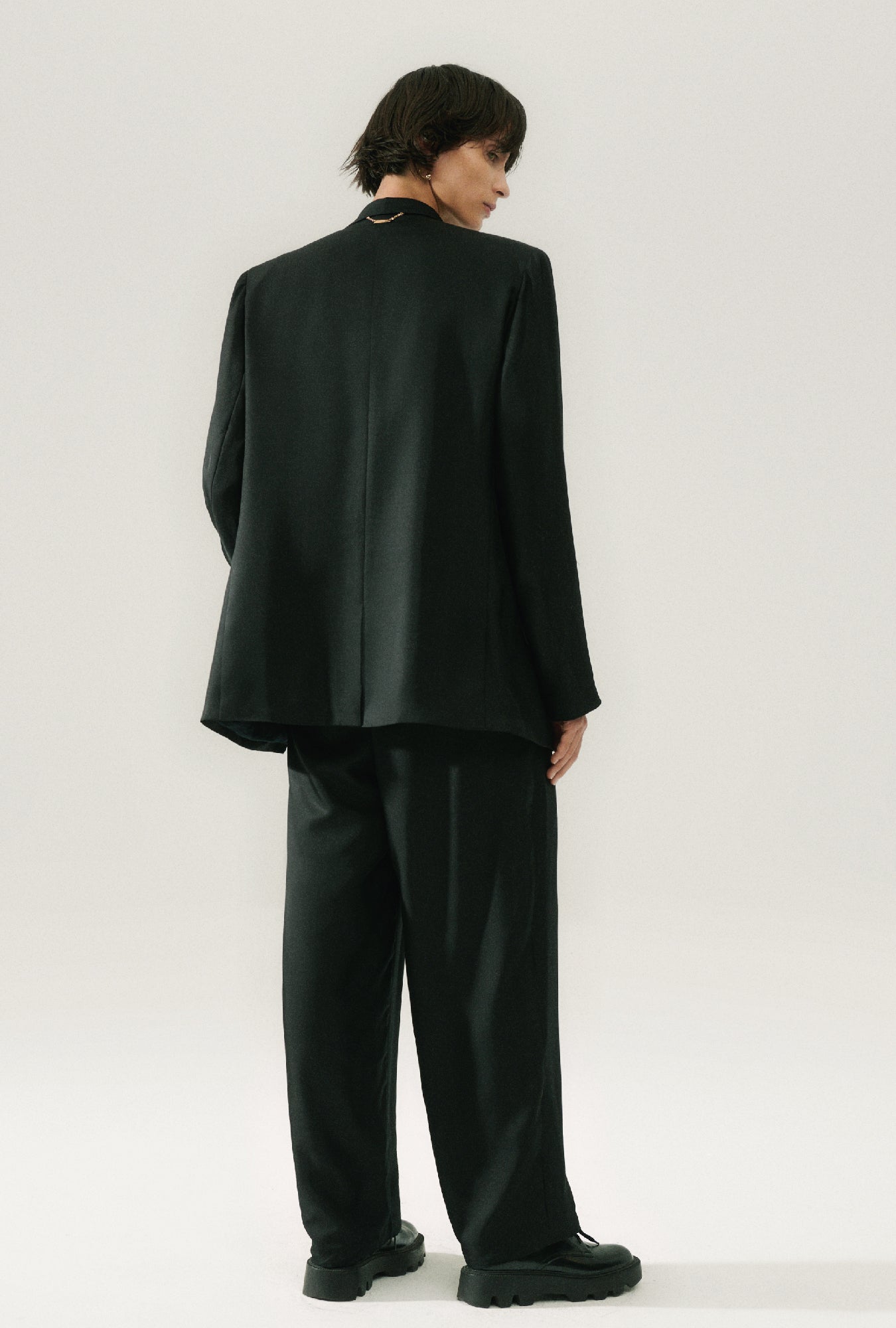 Silk Laundry TWILL MIAMI BLAZER - BLACK
