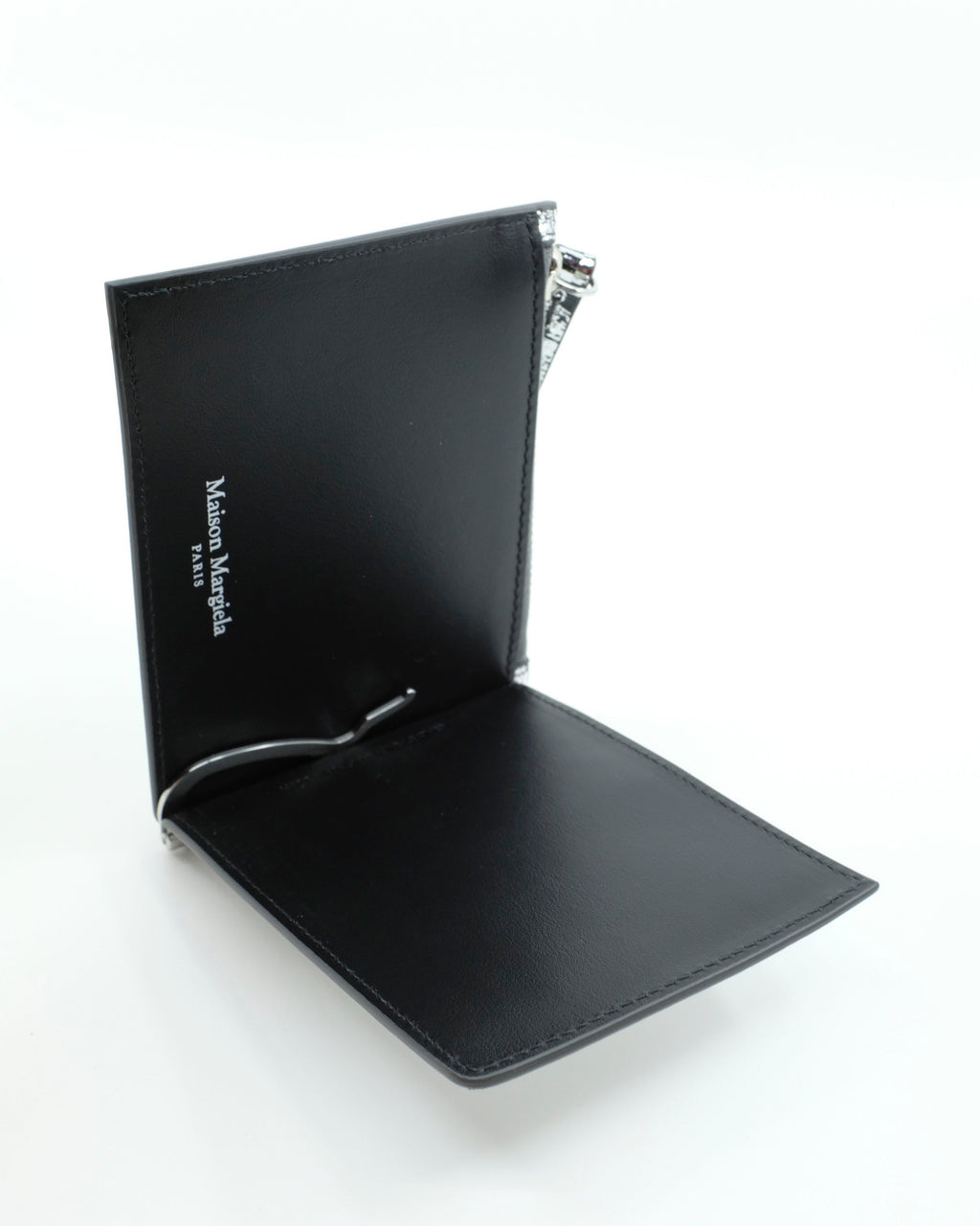 Maison Margiela Silver Broken Mirror Double Fold Zip Wallet