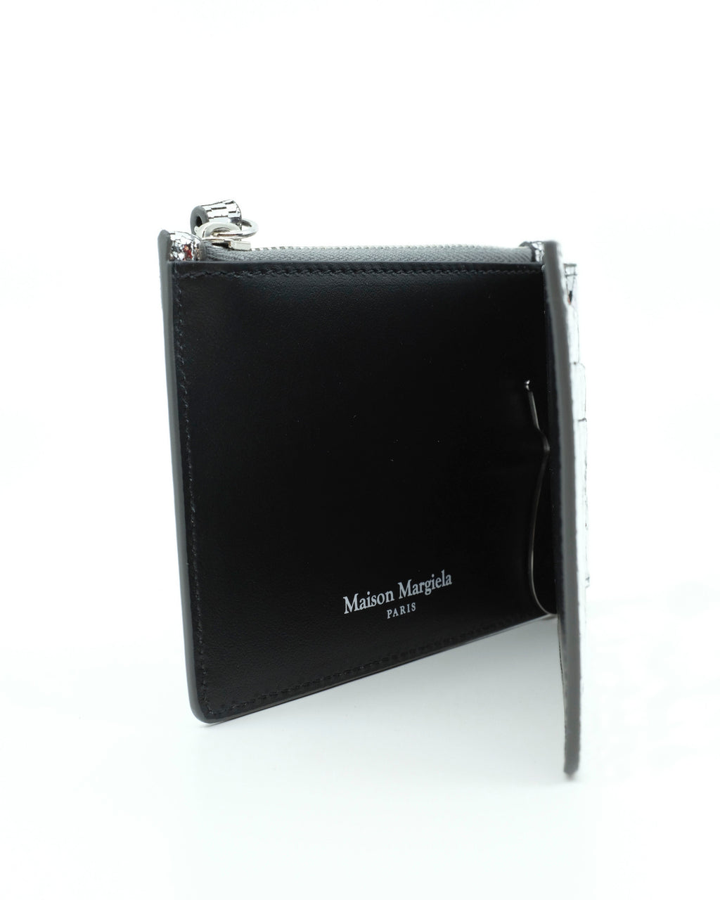 Maison Margiela Silver Broken Mirror Double Fold Zip Wallet