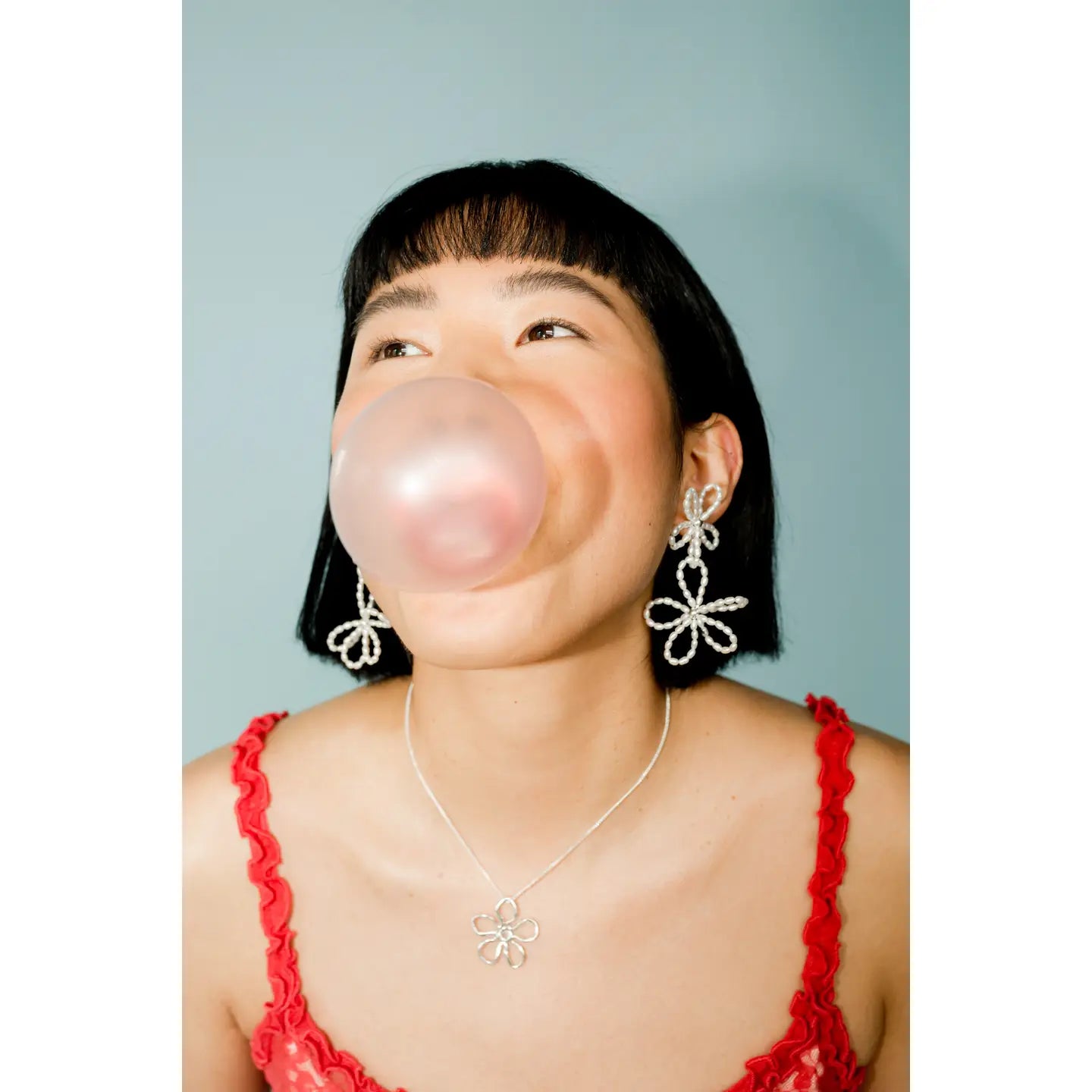 Kara Yoo Flora Chain Necklace - Silver