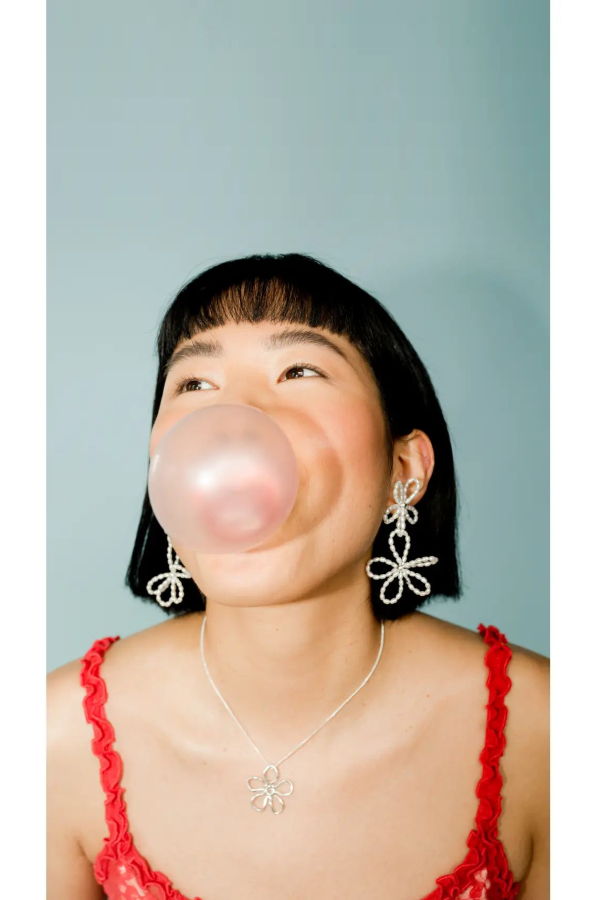 Kara Yoo Flora Chain Necklace - Silver