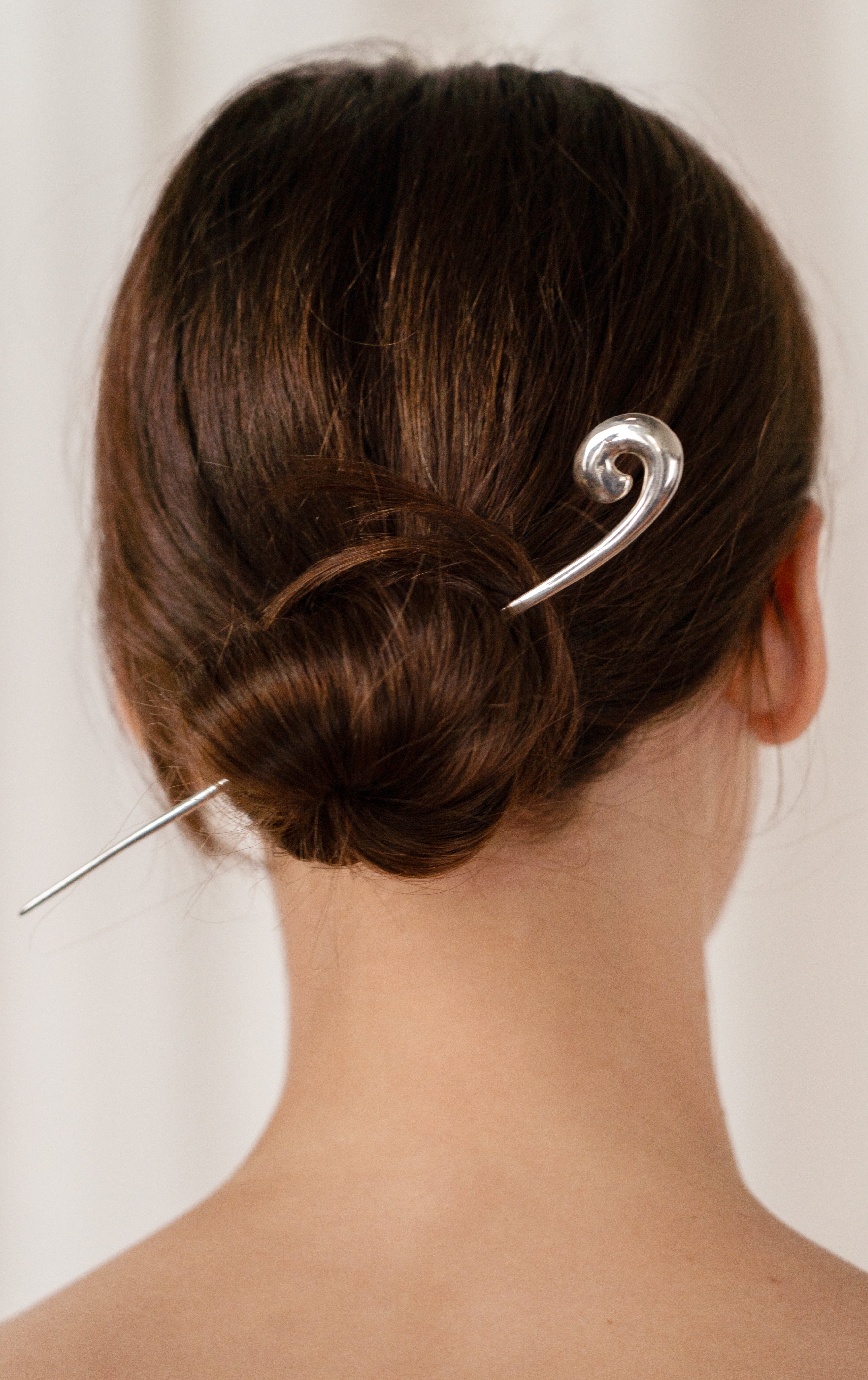 Jasmin Sparrow Spiral Hairpin - Silver
