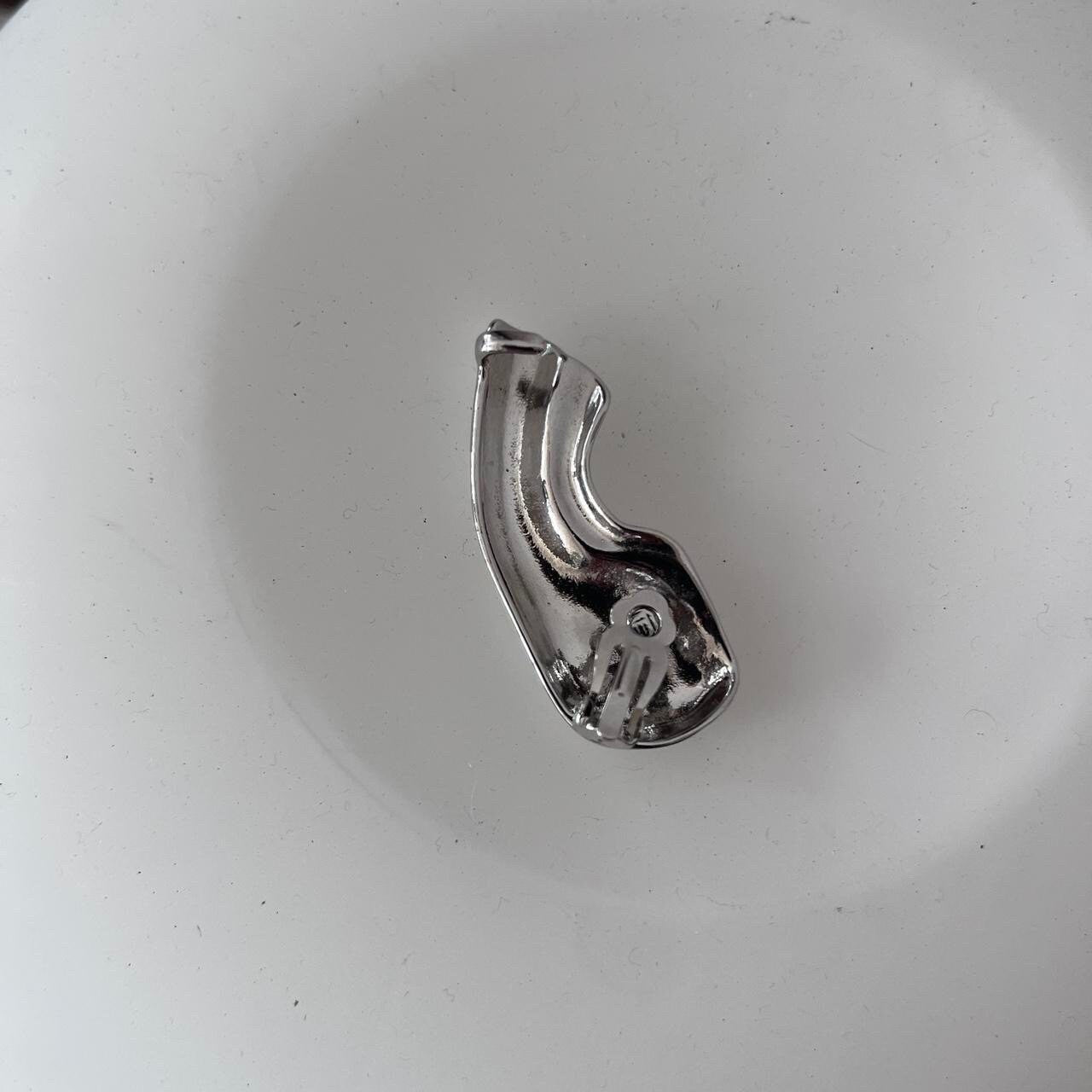 London Atelier Byproduct Silver Ear Lobe Cuff Earring