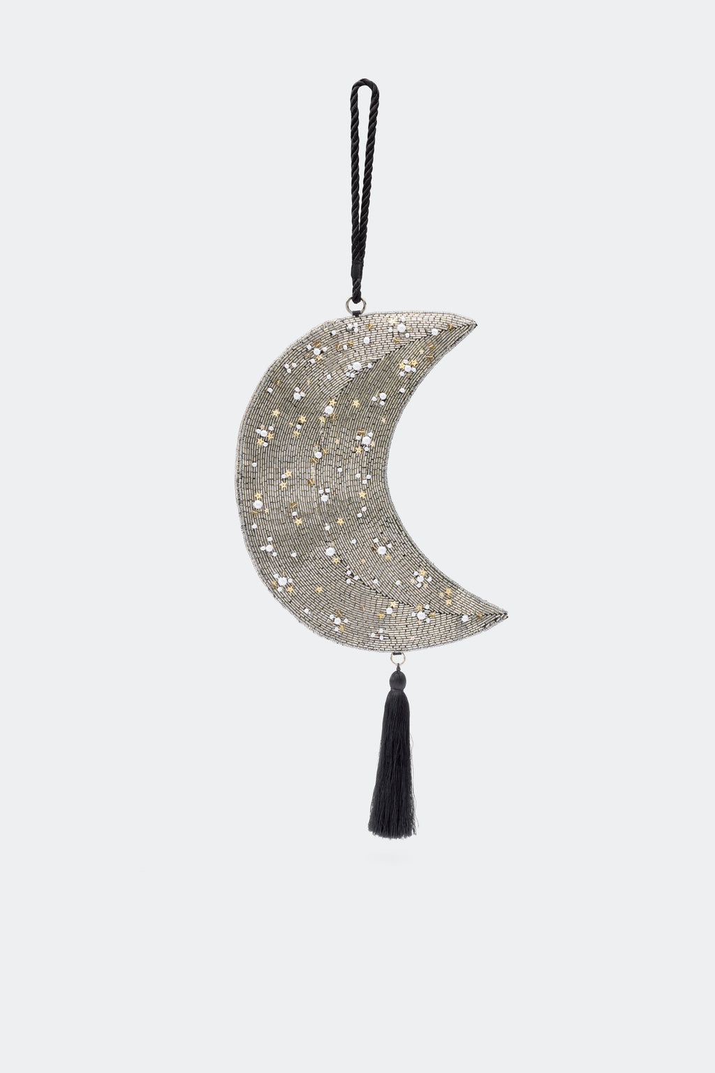 Simon Miller Beaded Crescent Wristlet - Black/Silver