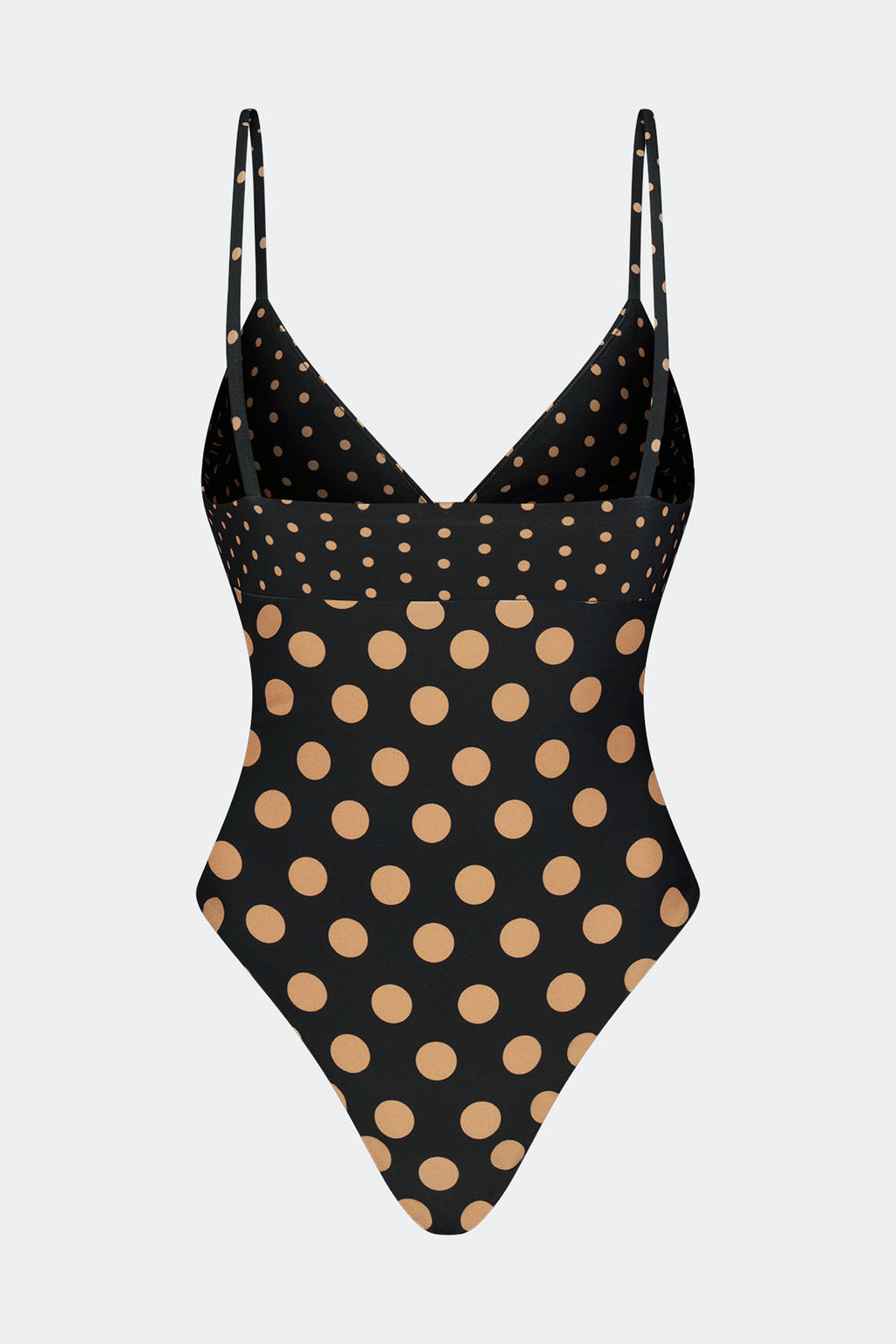 Simon Miller Behati One Piece Swimsuit - Black/Tan Polka Dot