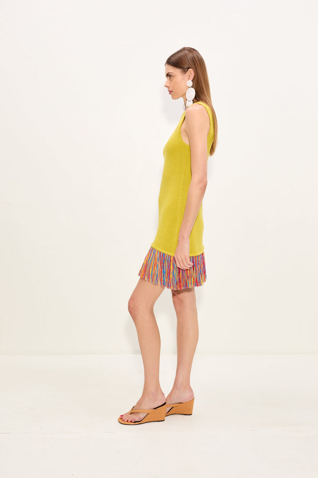 Simon Miller Etta Knit Dress - Chartreuse
