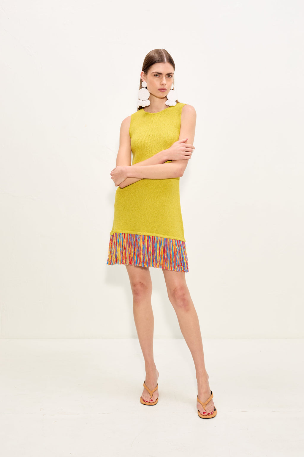 Simon Miller Etta Knit Dress - Chartreuse
