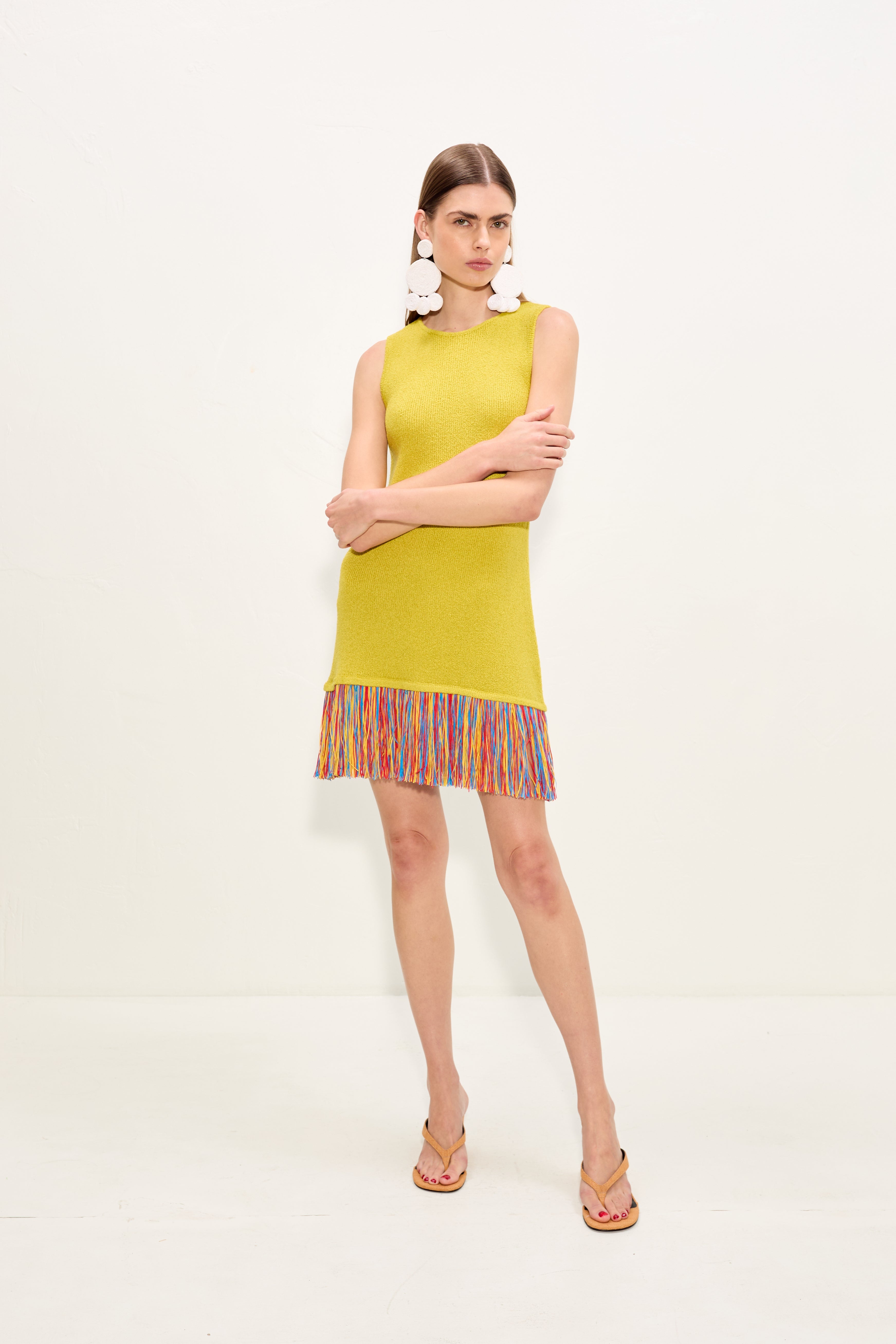 Simon Miller Etta Knit Dress - Chartreuse