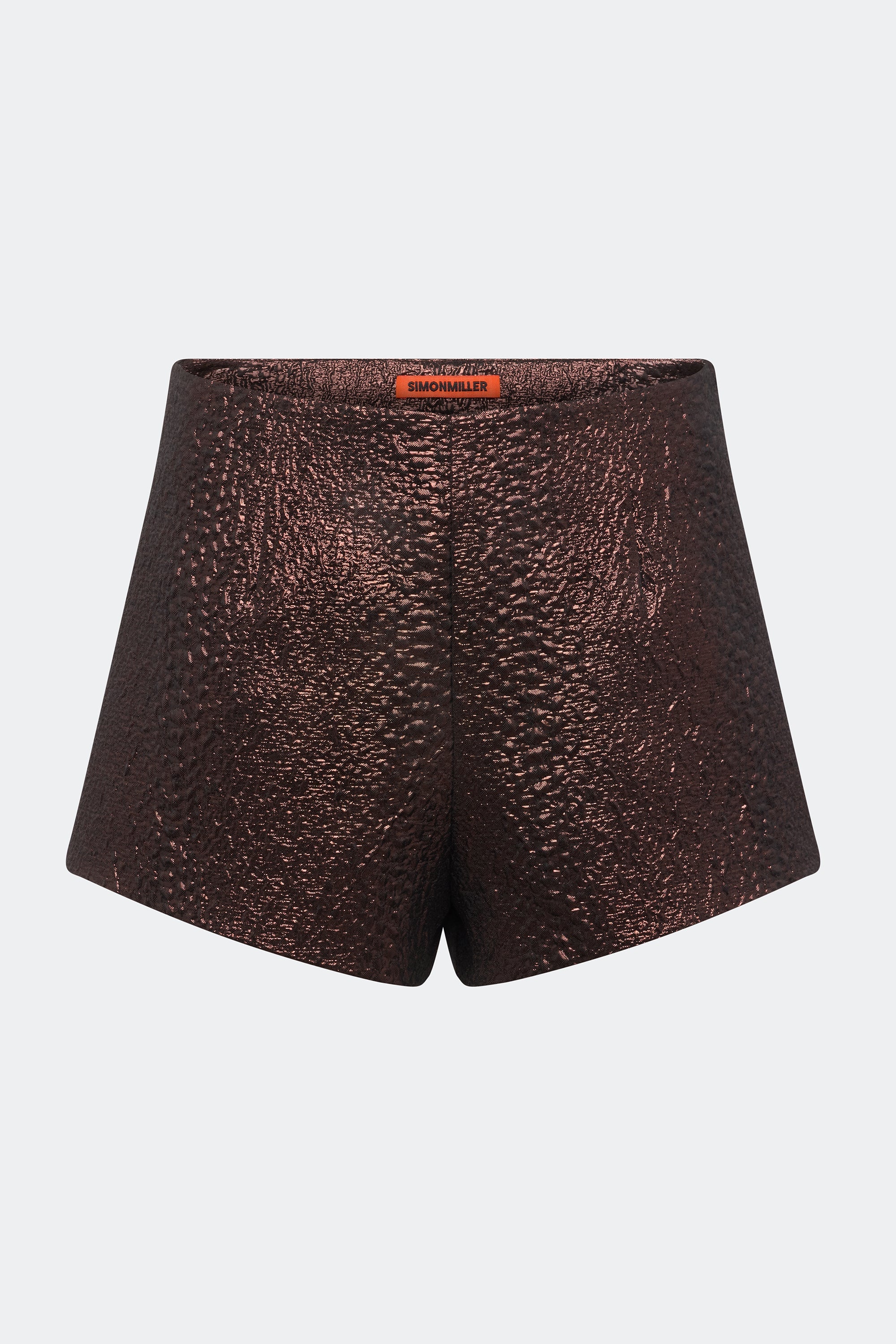Simon Miller Fleur Metallic Shorts - Bronze