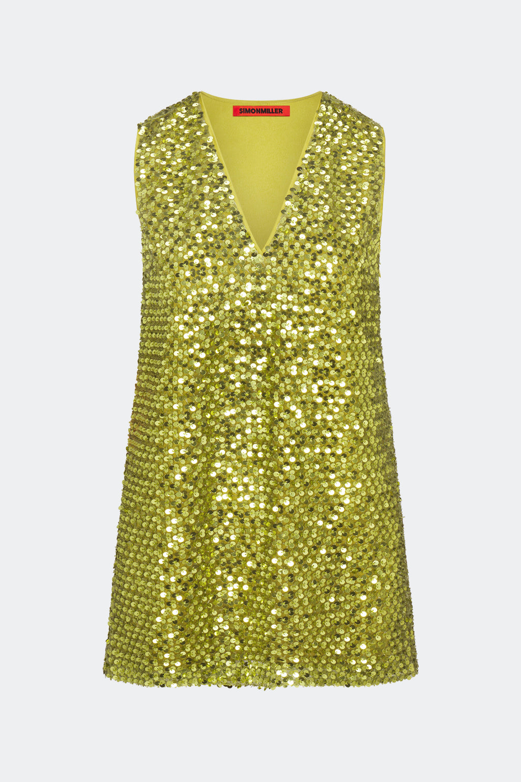 Simon Miller Fountain Sequin Dress - Metallic Pear