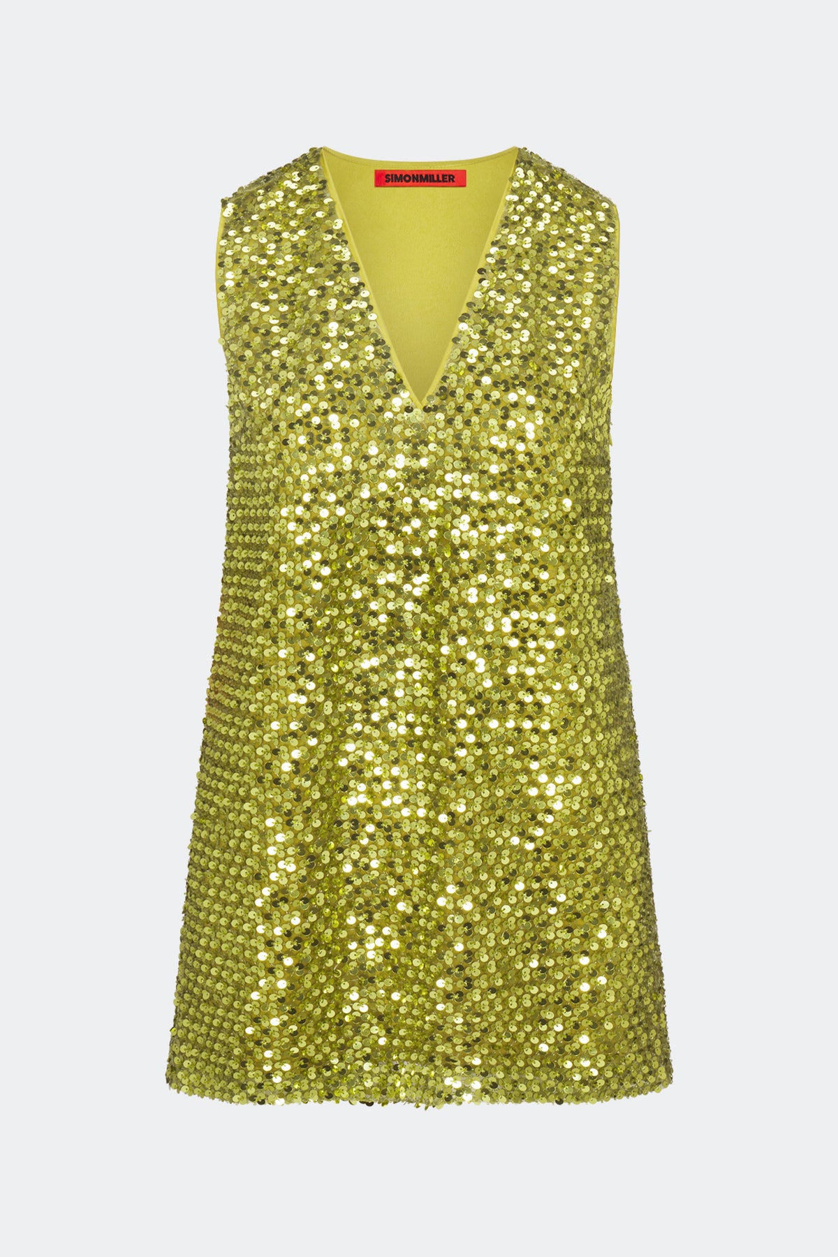 Simon Miller Fountain Sequin Dress - Metallic Pear
