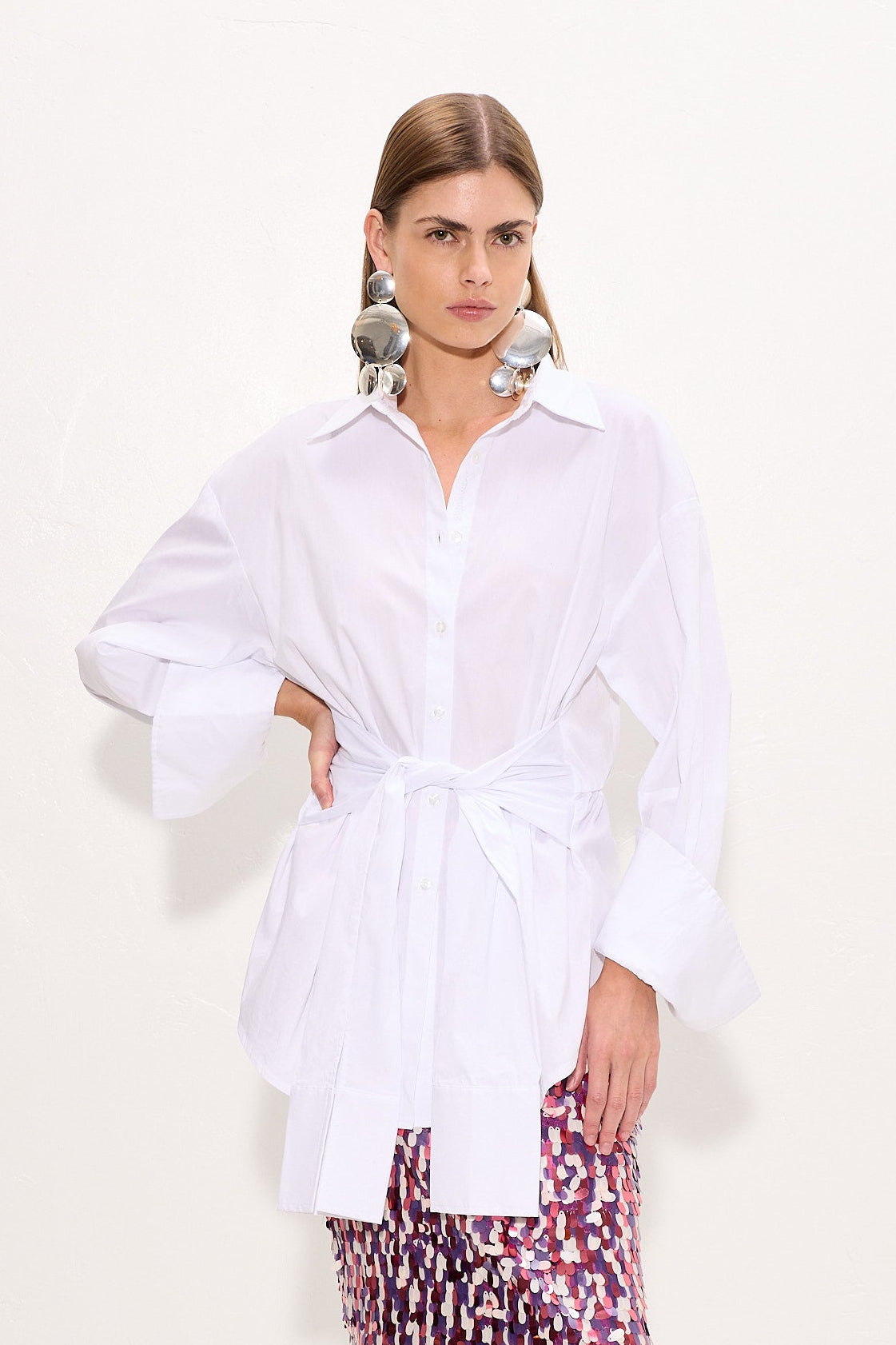 Simon Miller Inna Poplin Top - Macadamia