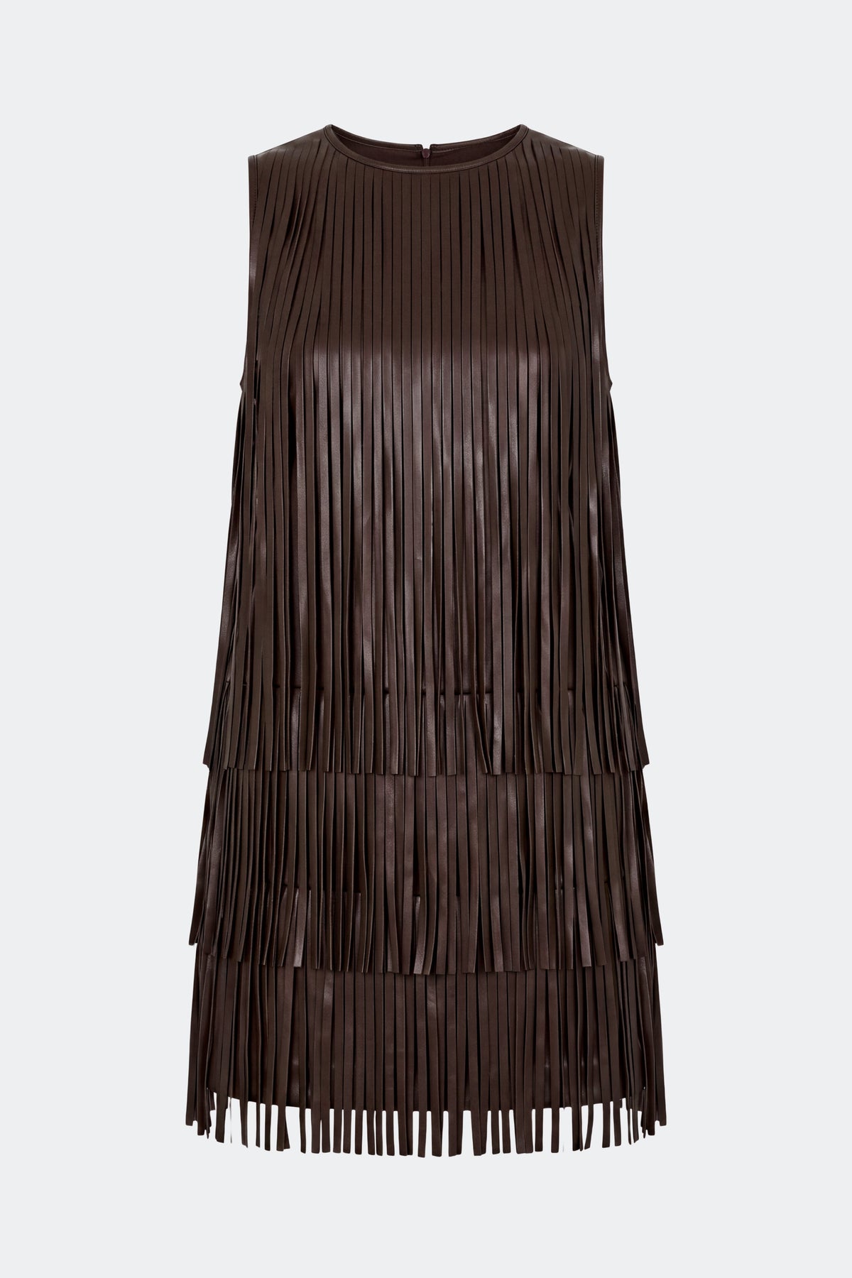 Simon Miller Jupiter Fringe Dress - Dark Choco Brown