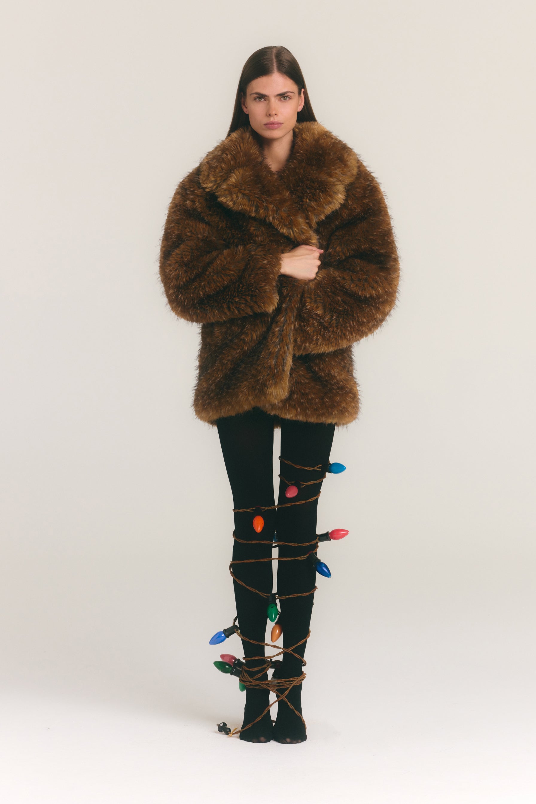 Simon Miller Knox Vegan Fur Coat - Tawny