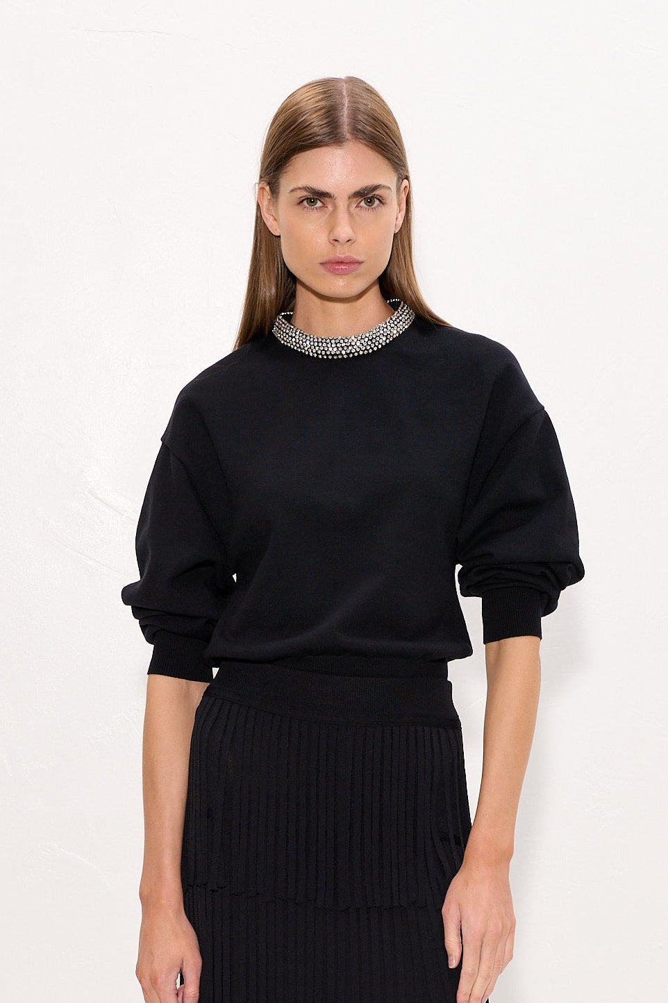 Simon Miller Lillian Embellished Sweater - Black
