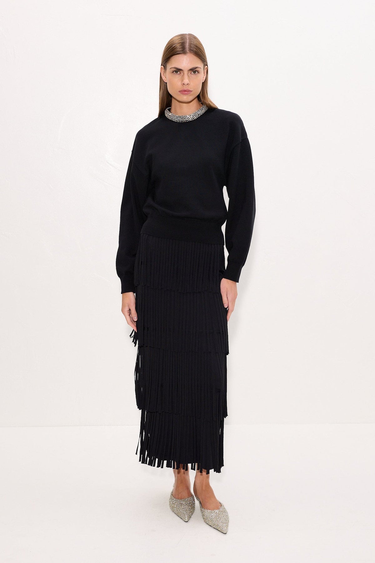 Simon Miller Lillian Embellished Sweater - Black