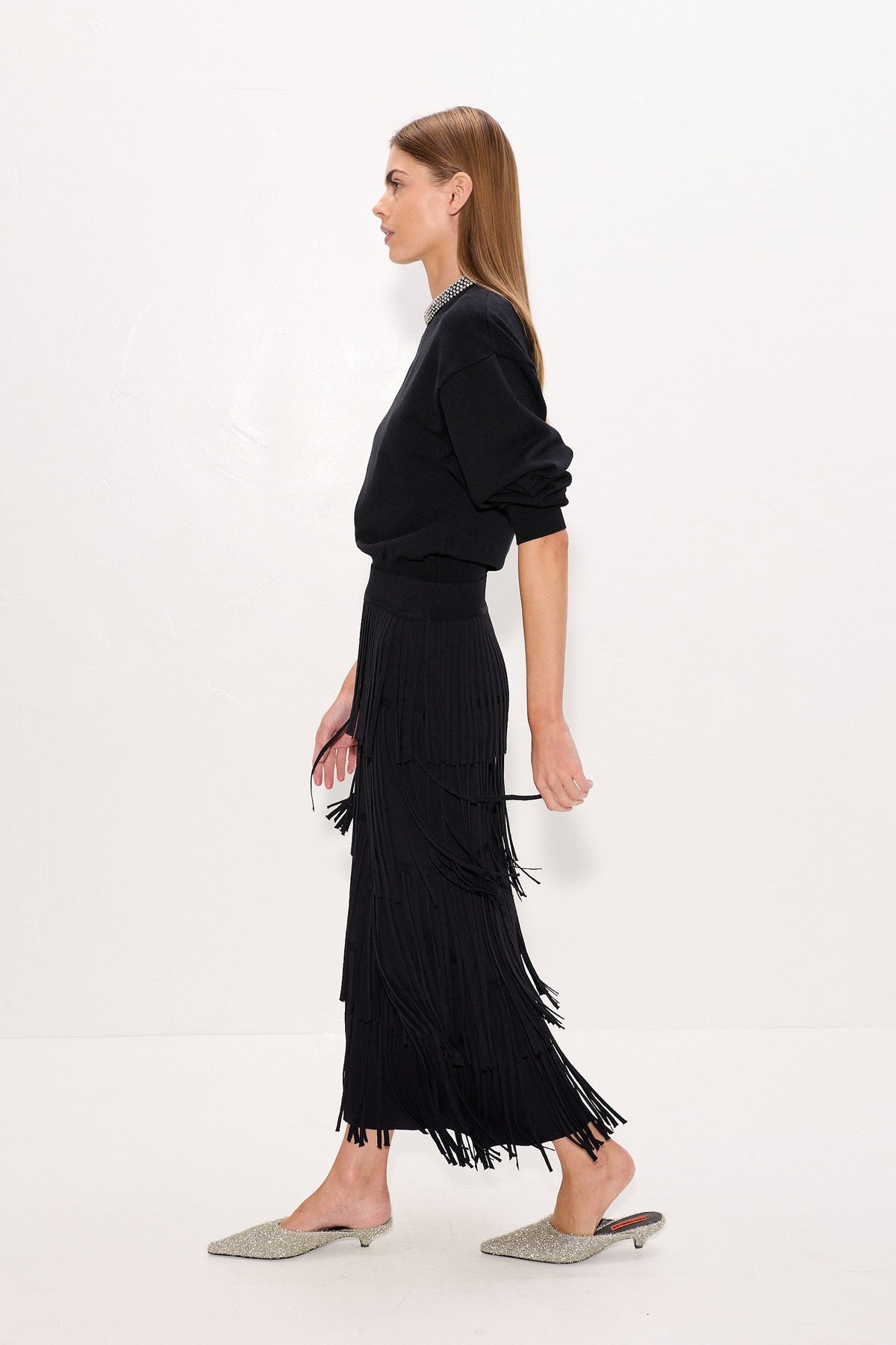 Simon Miller Lillian Embellished Sweater - Black