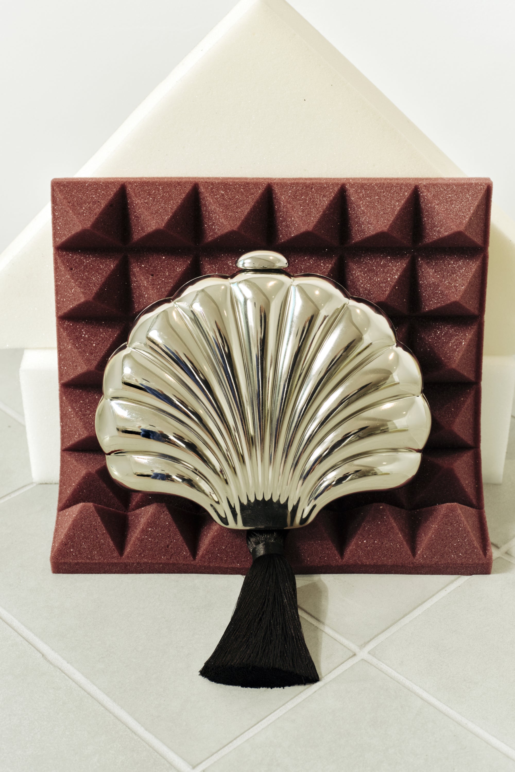 Simon Miller Metal Concha Clutch - Silver