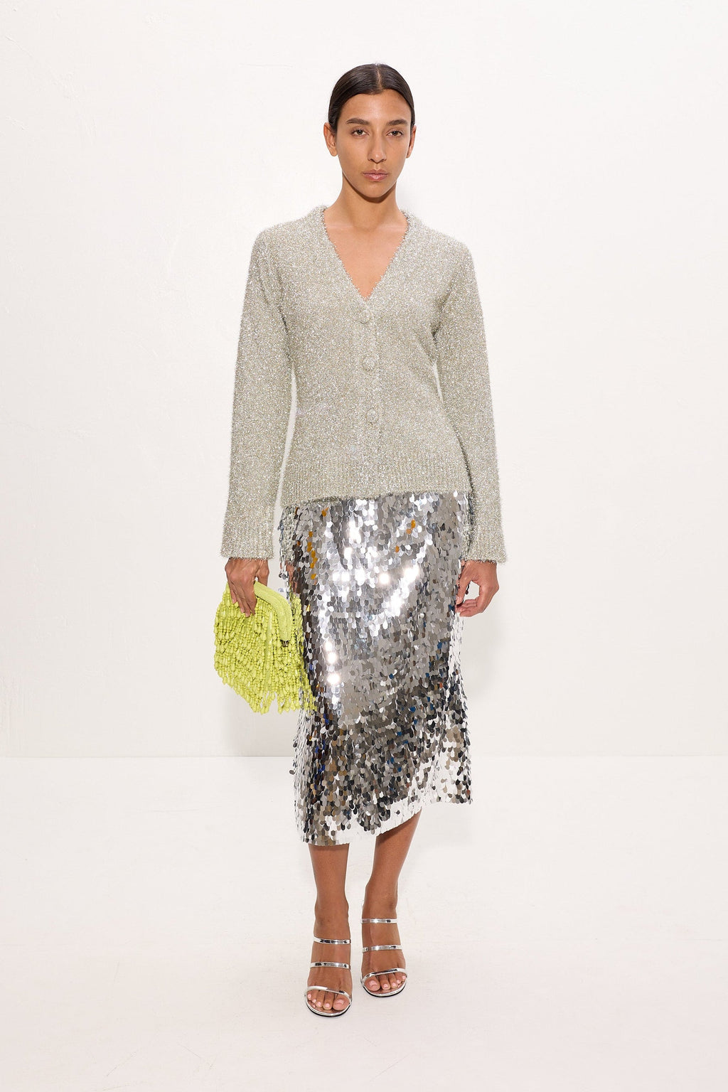 Simon Miller Mia Sequin Skirt - Satellite Silver