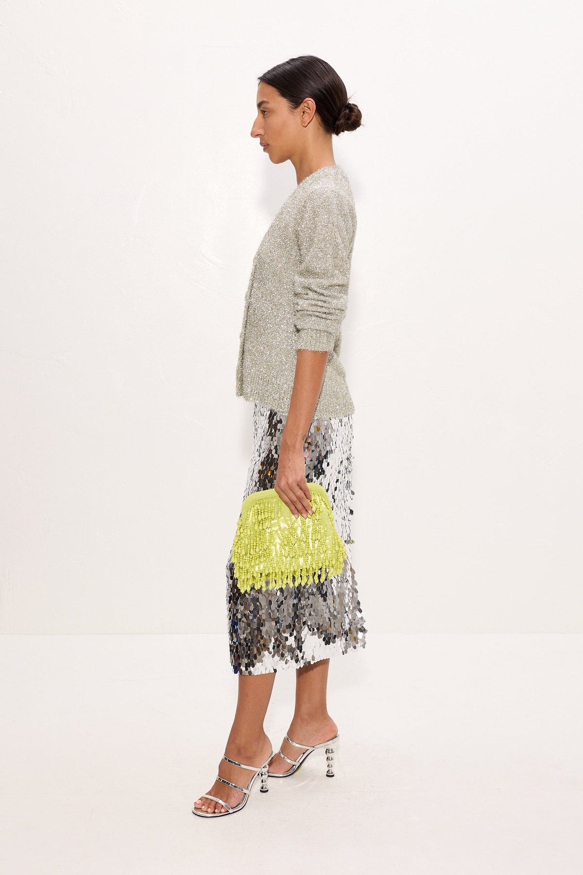 Simon Miller Mia Sequin Skirt - Satellite Silver